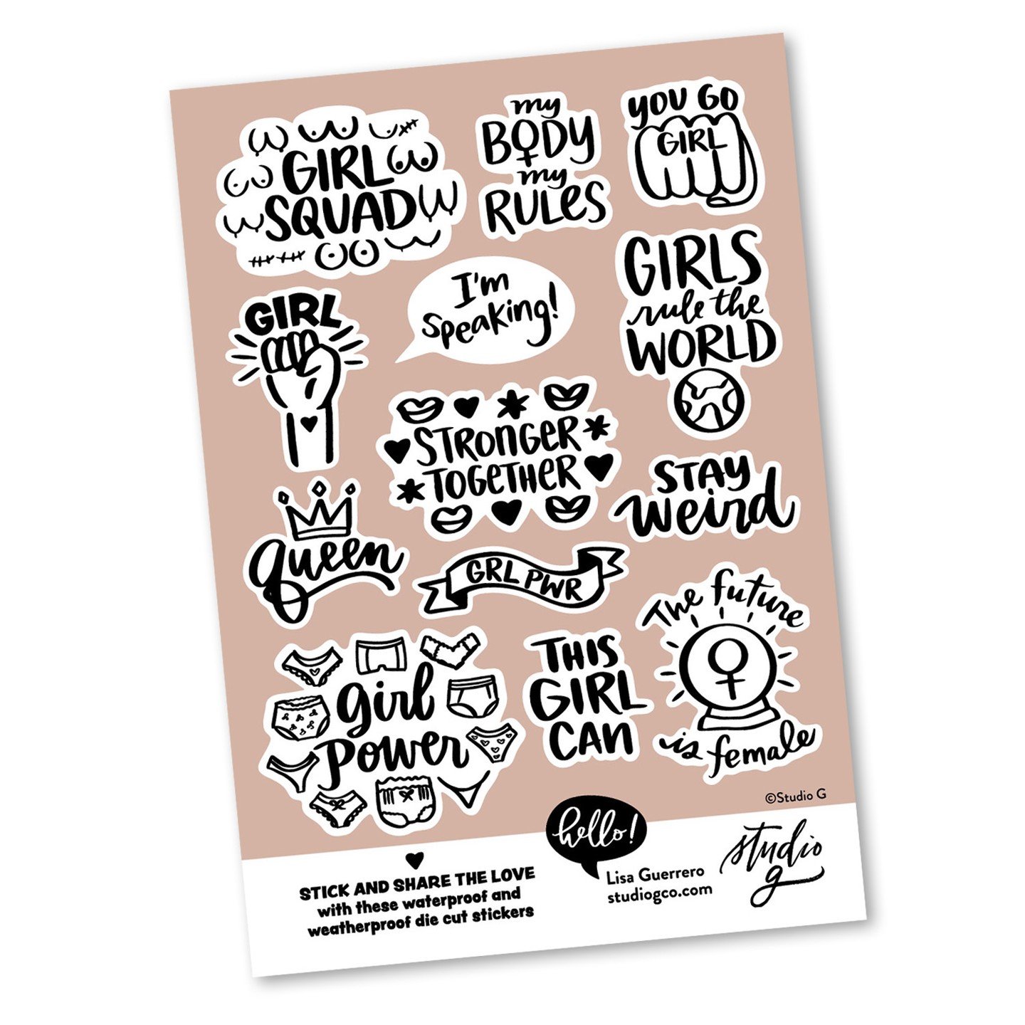 After my last post, I'm so grateful for all of your positive messages! With your encouragement, I've decided to create the GIRL POWER sticker sheet. 💪✨ These bold stickers are fun to use and make a strong statement about empowerment and personal str