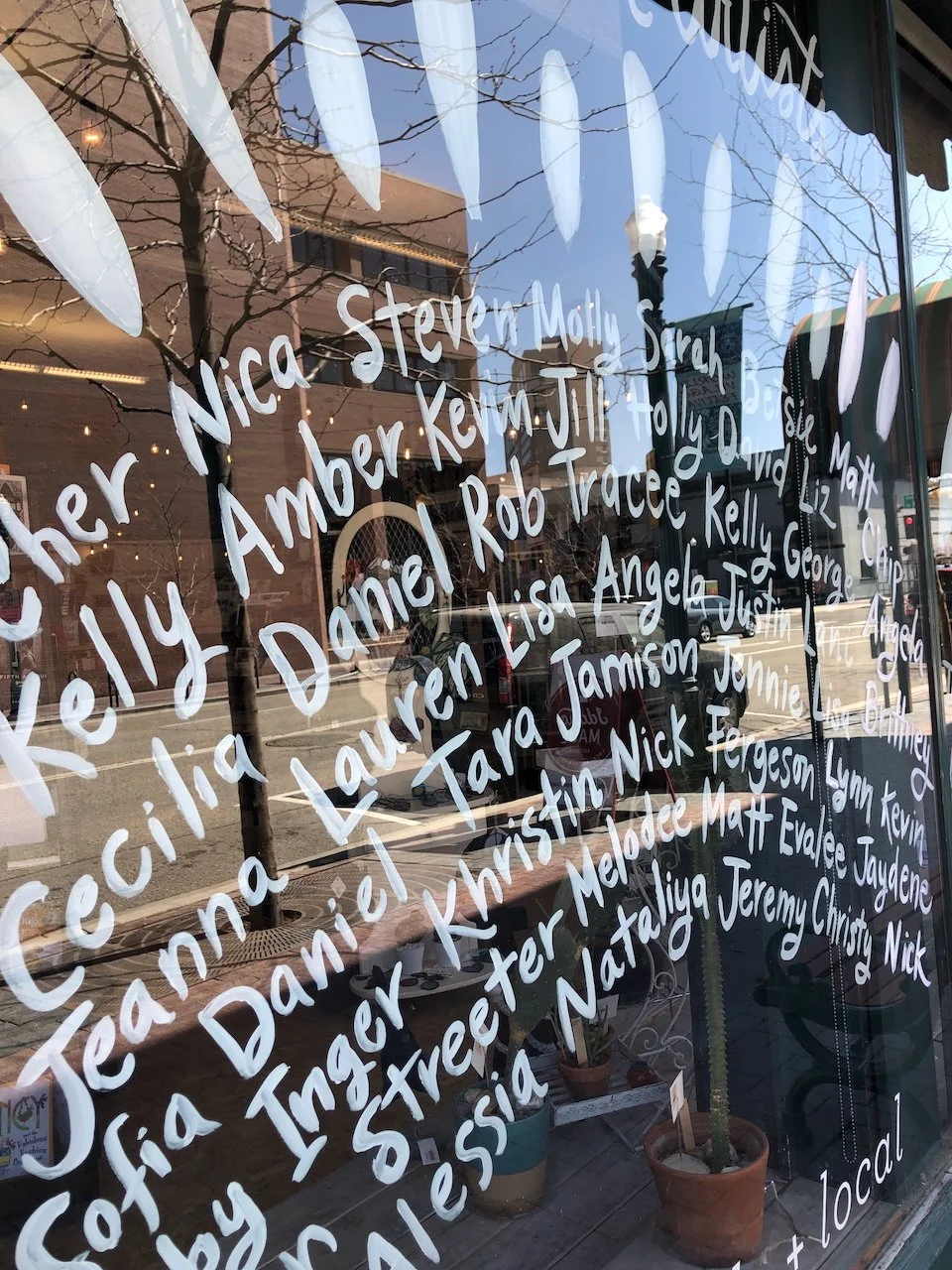 Idaho Made artist's names hand painted