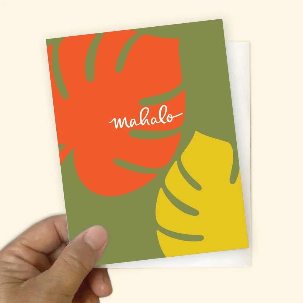 A2 card Mahalo monstera hand.jpg