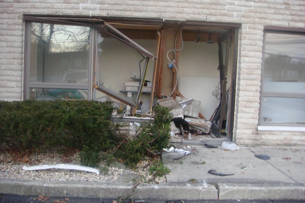 Car Plows Into Corcoran Marble