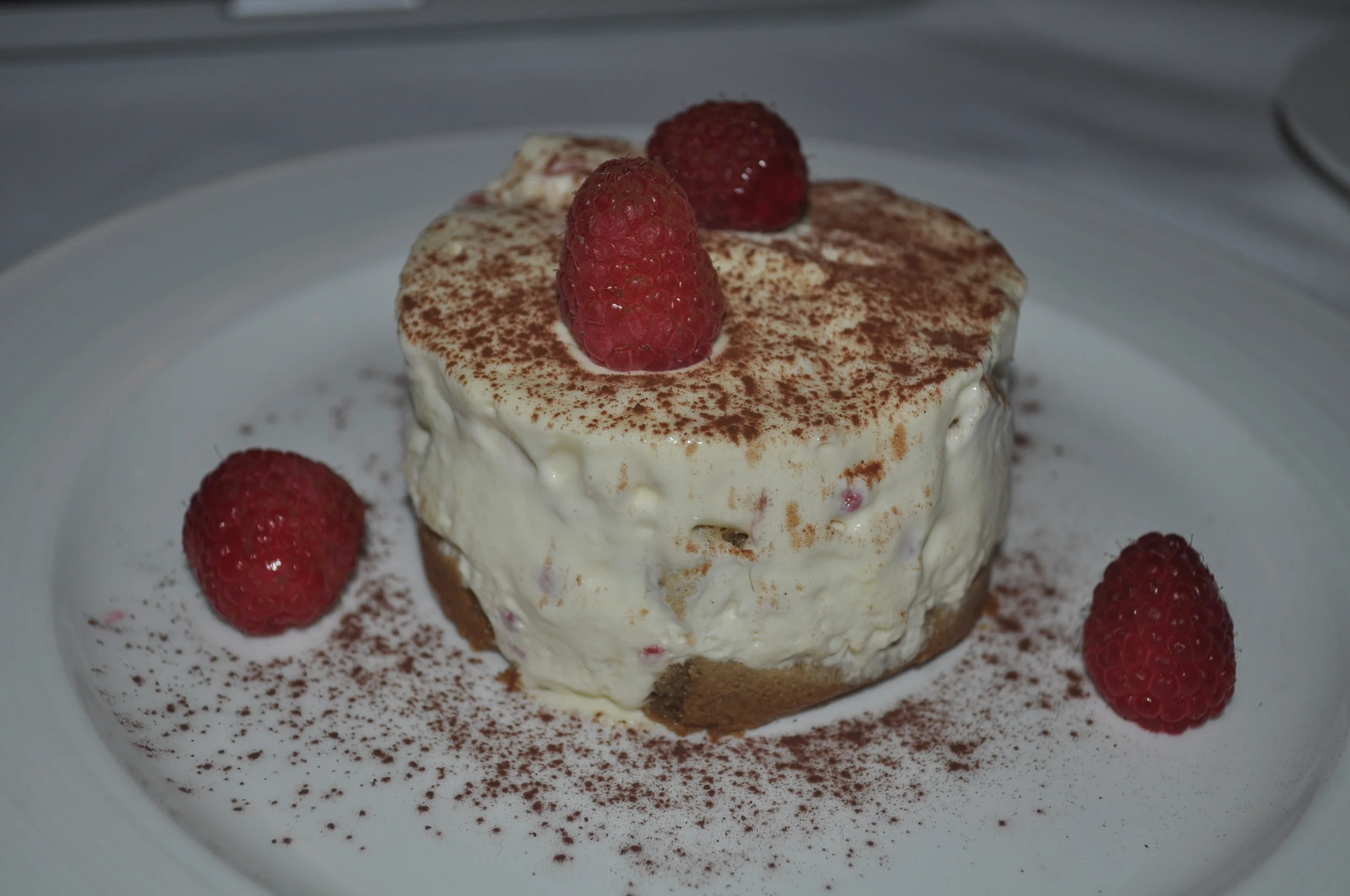 Raspberry tiramisu puts a new spin on a classic, but like any good tiramisu, is creamy and light.