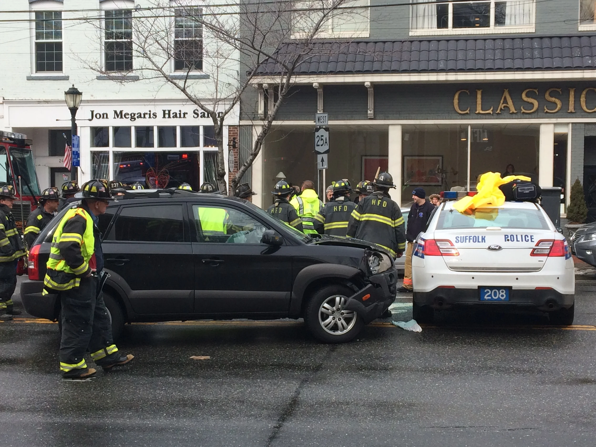 Cop Hurt In Main St. Crash