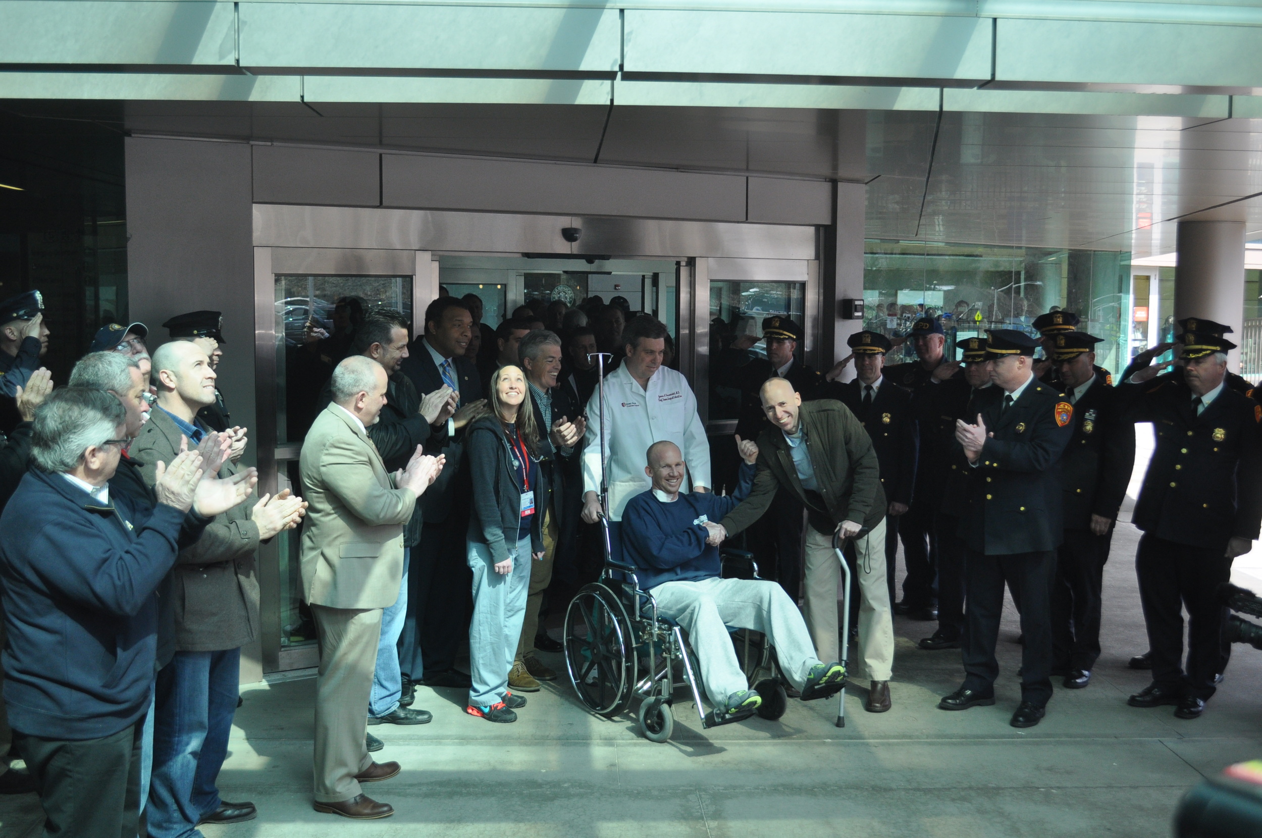 Officer Shot On Duty Heads Home A Hero