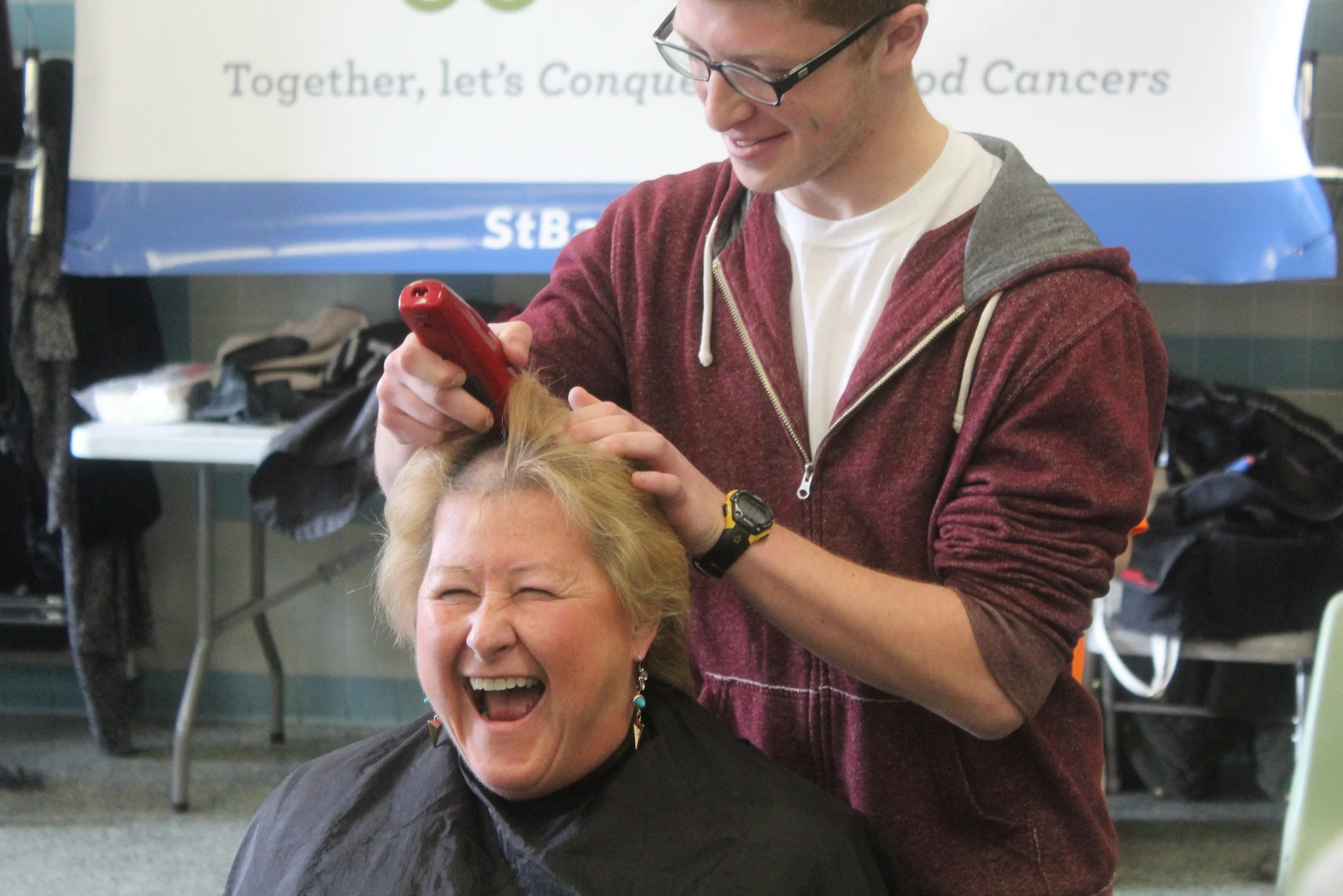 Principal Goes Bald To Fight Childhood Cancer