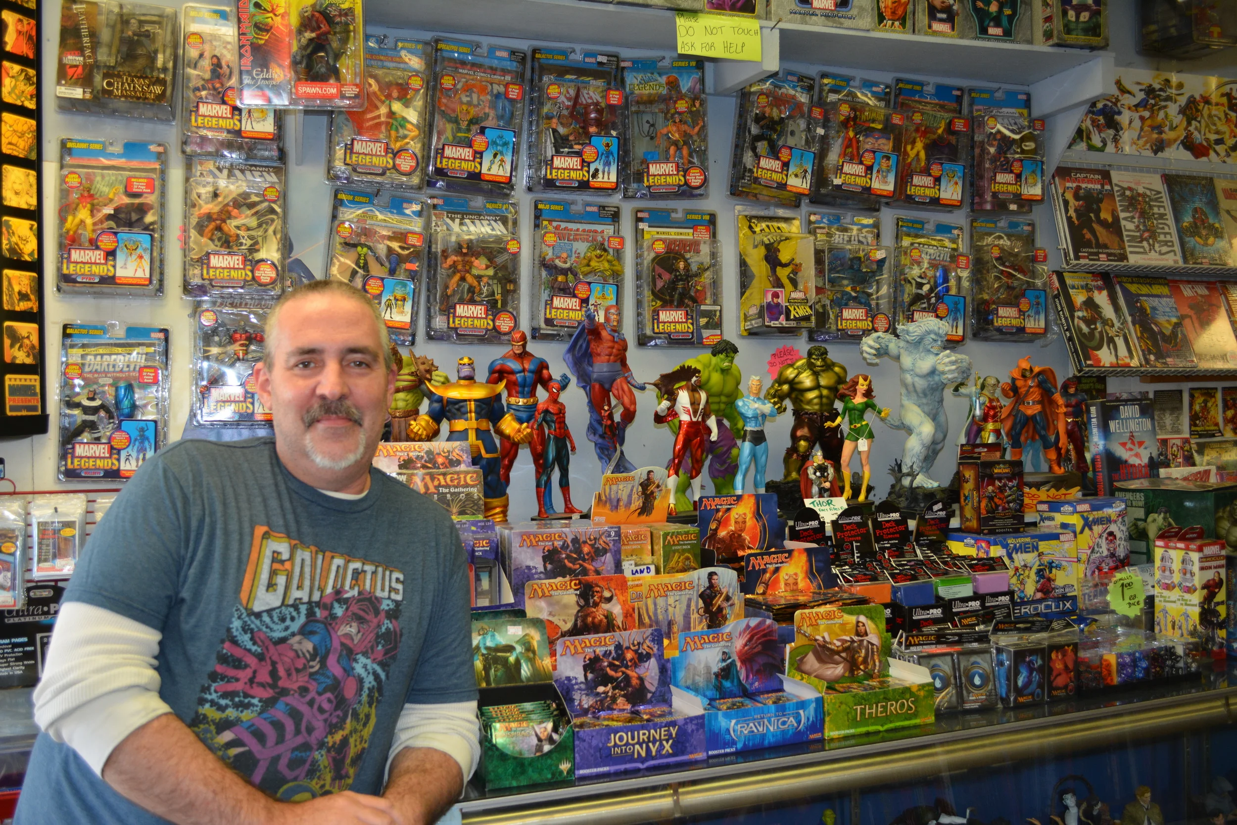Michael Bradley, longtime owner of the former Huntington Station comic shop, Collectors Kingdom, died April 6.