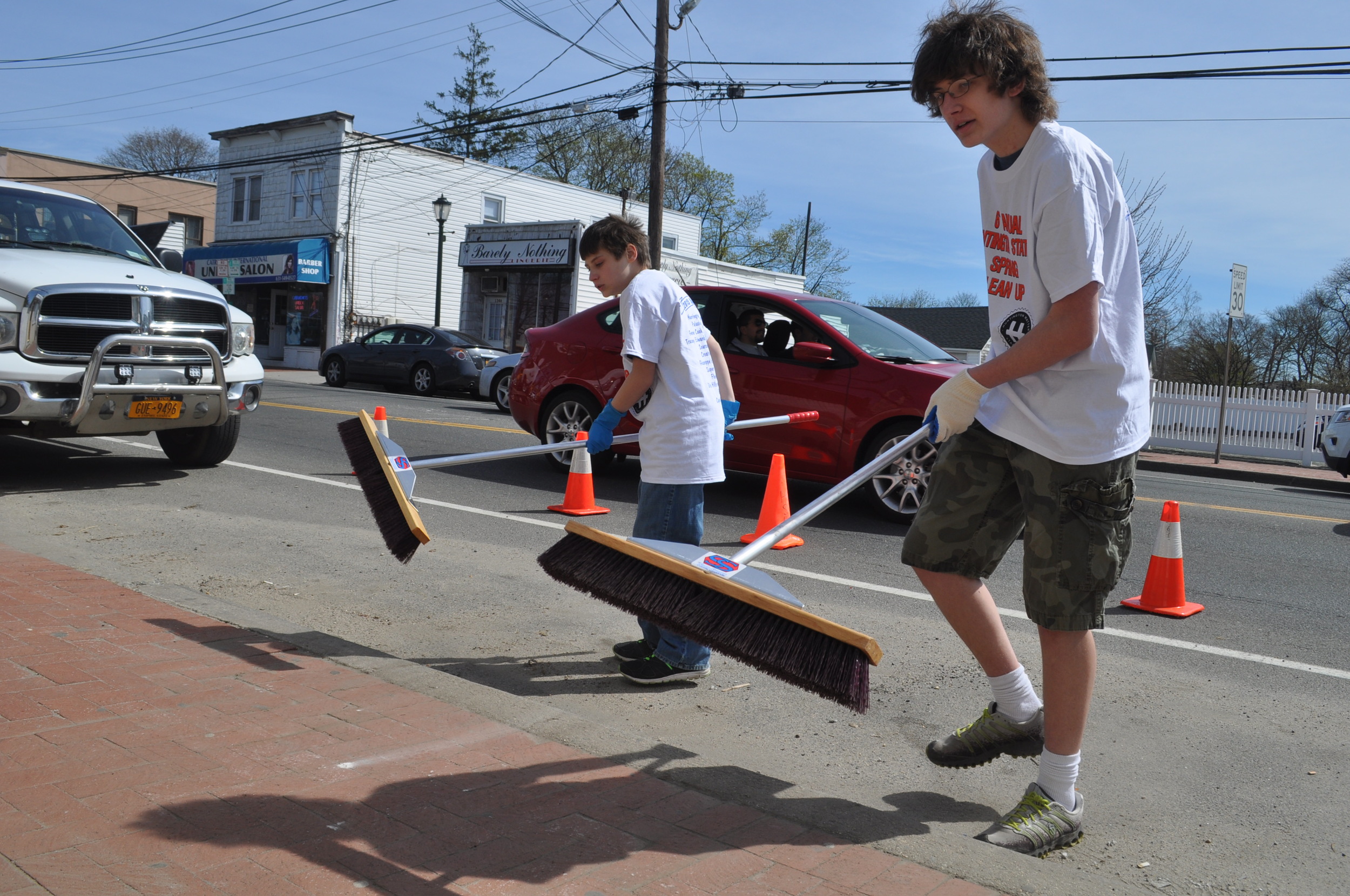 Volunteers Sweep Away Winter At Clean-Up