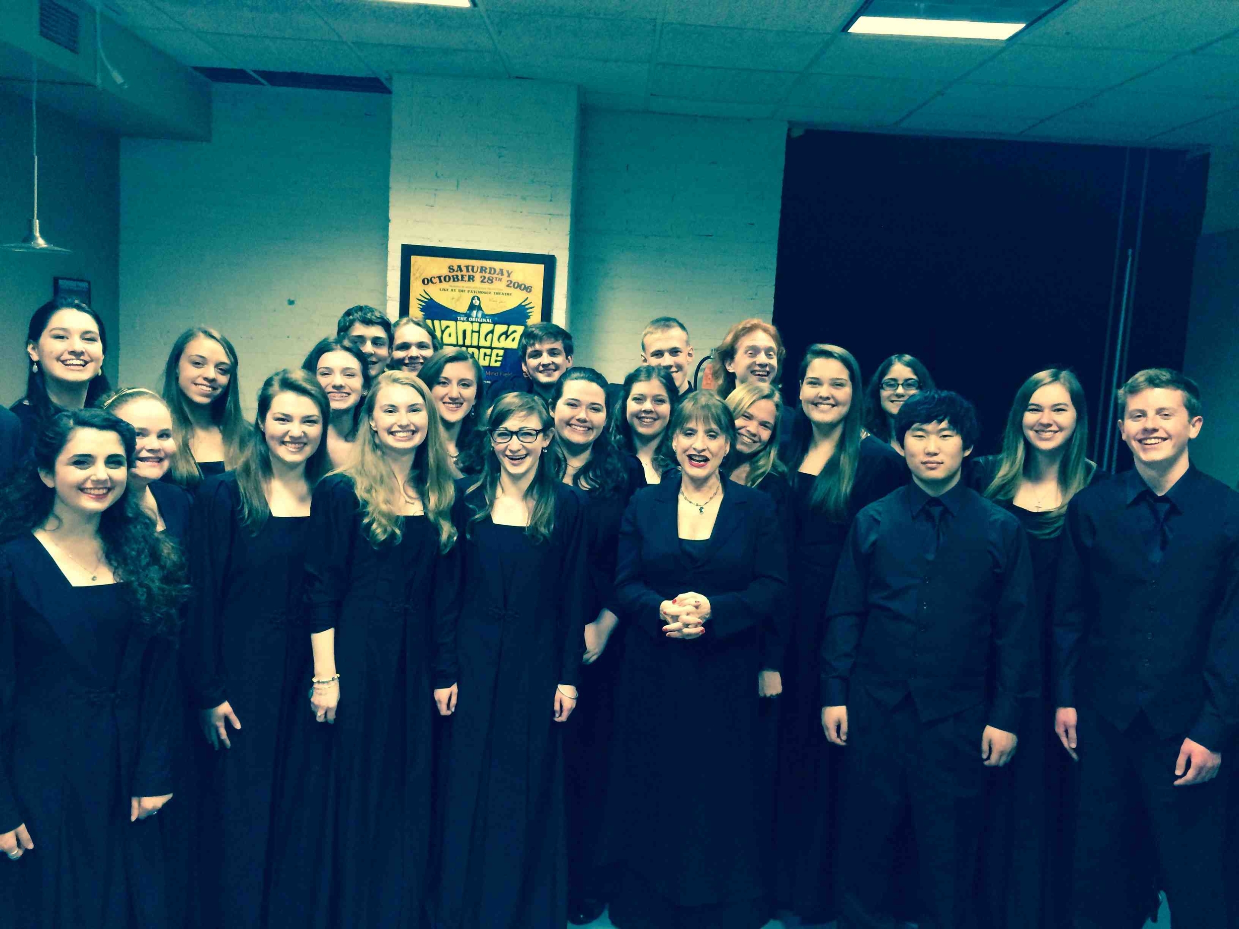 Choir Members Sing With Patti LuPone