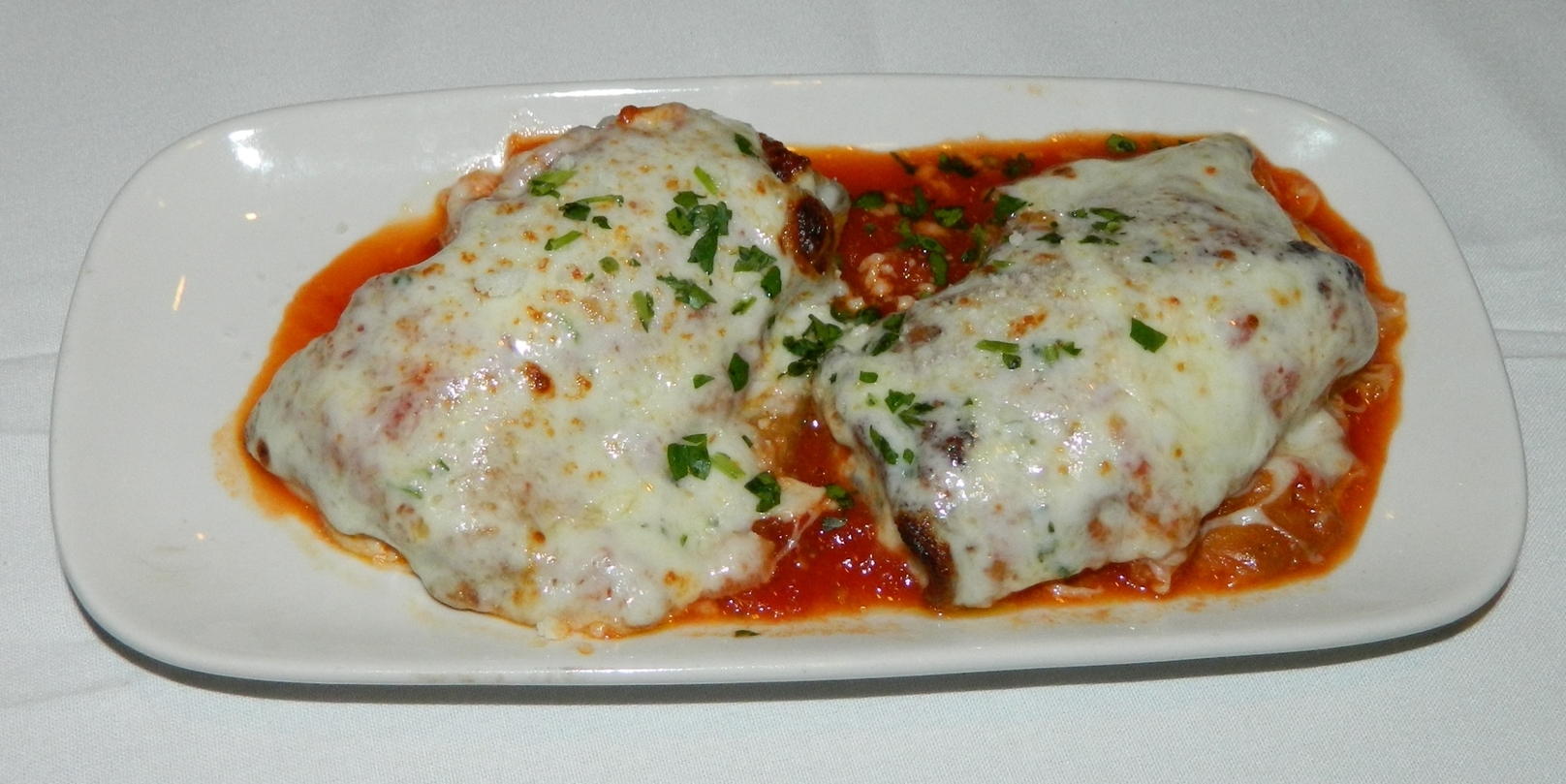 Pictured: Piccolo Mondo's eggplant rollatini.
