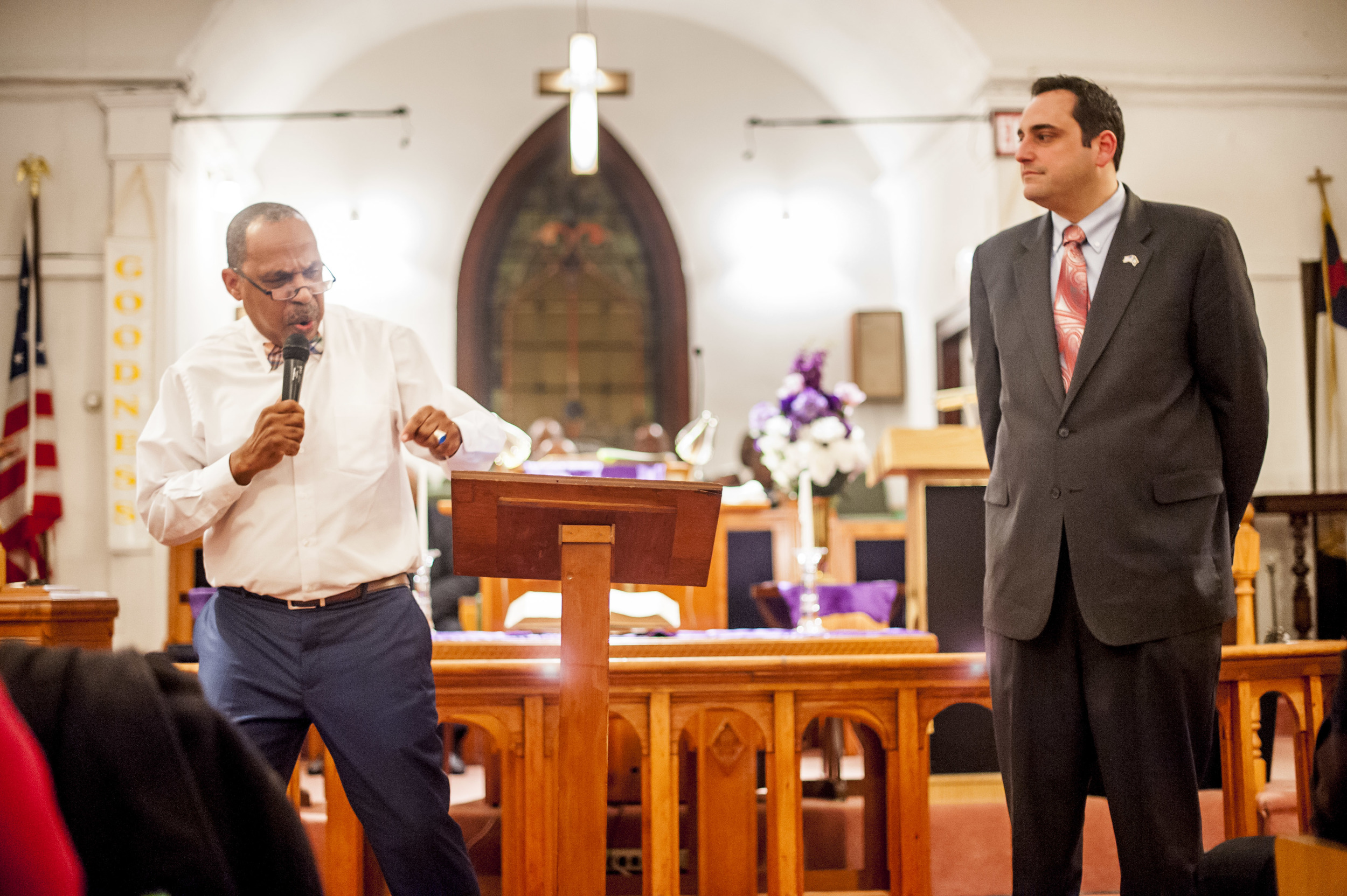 Rev. Hayward Lights Up Church In MLK Celebration