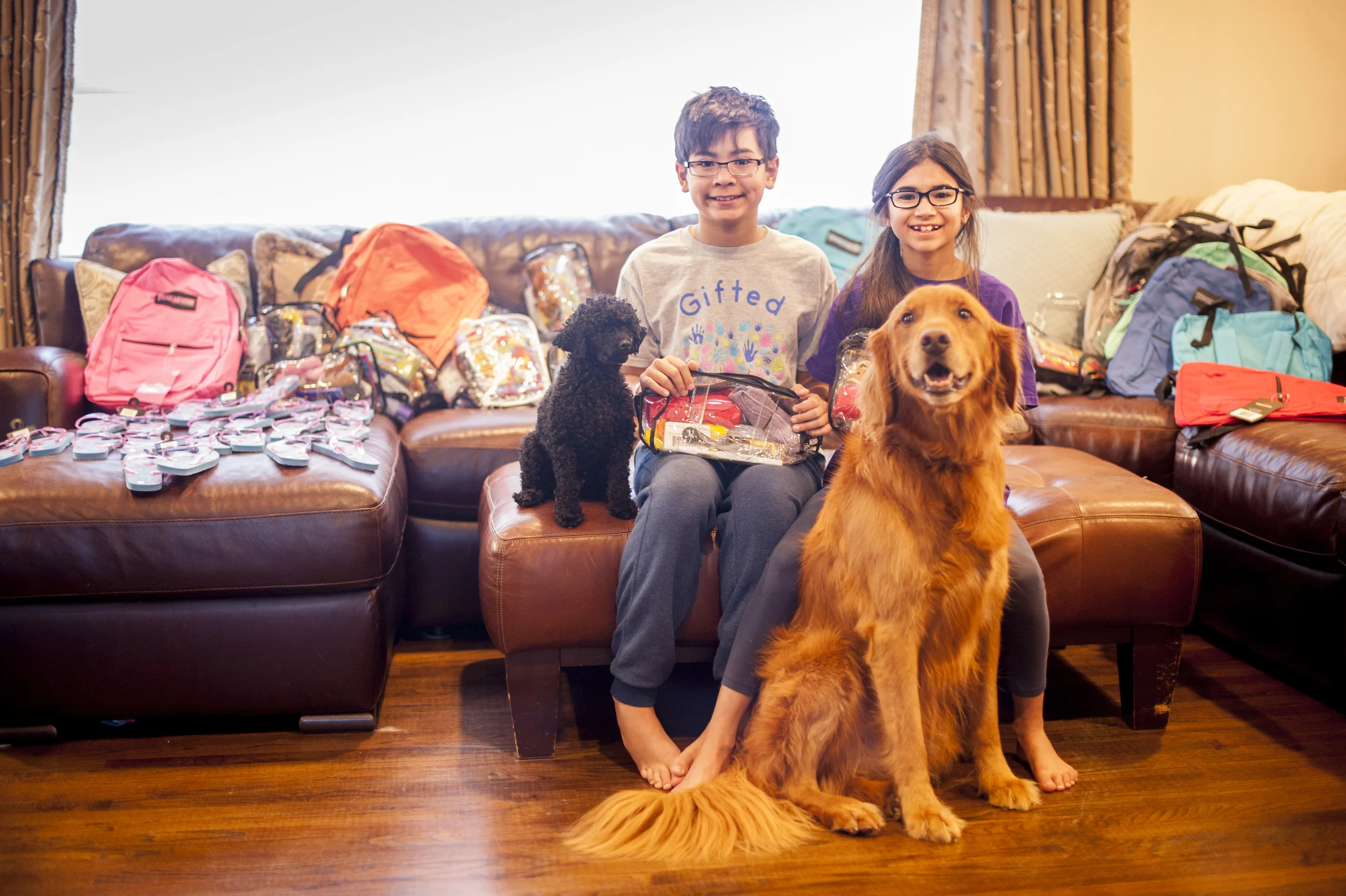 Brother, Sister Donating To Needy Children Around World