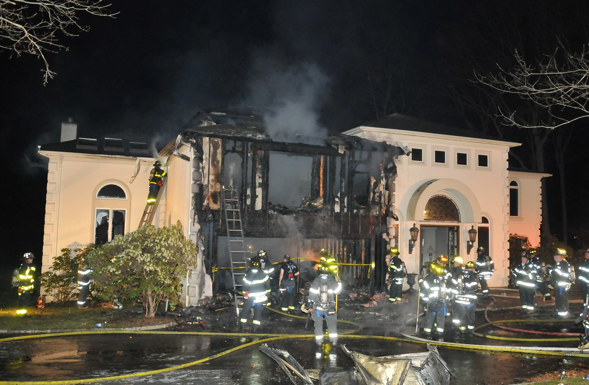 Lloyd Harbor Home Damaged By Fire
