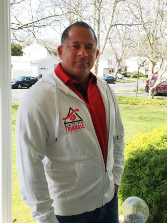 Melville resident Chris Graziose has launched neighborhood watch group Eye On The Triangle to keep tabs on the 350-acres area bounded by Wolf Hill Road, Old Country Road and New York Avenue in Melville. Photo courtesy of Chris Graziose