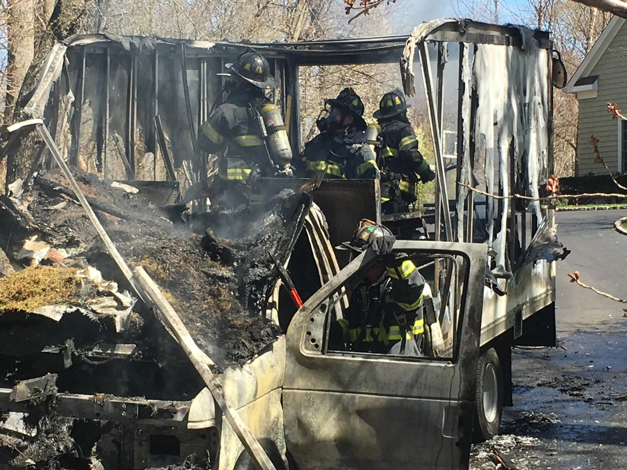 Huntington FD Battles Two Blazes, Rescues Three Dogs 