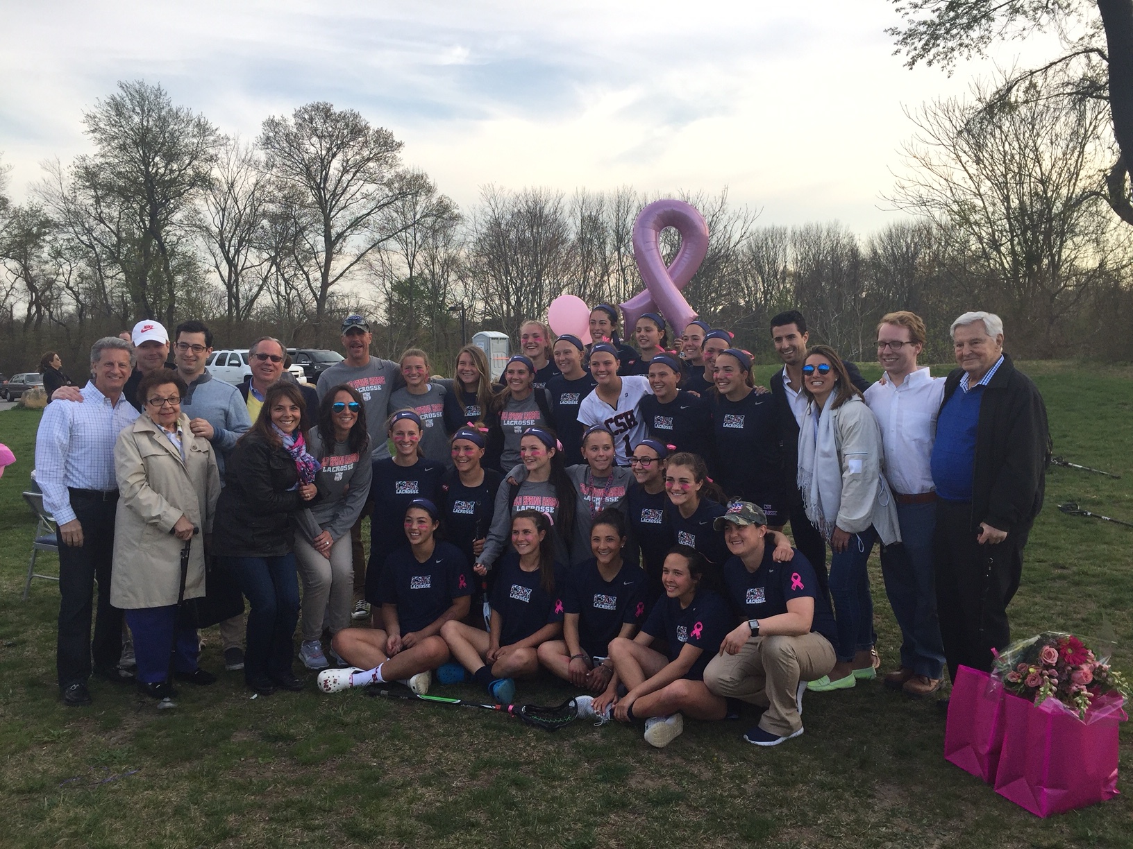  In memory of the late Nikki Gregory, a longtime supporter of the Cold Spring Harbor girls lacrosse team, the Seahawks defeated St. Anthony’s, 10-7, on Monday during a game played in Gregory’s memory. Photo by Danielle Faria