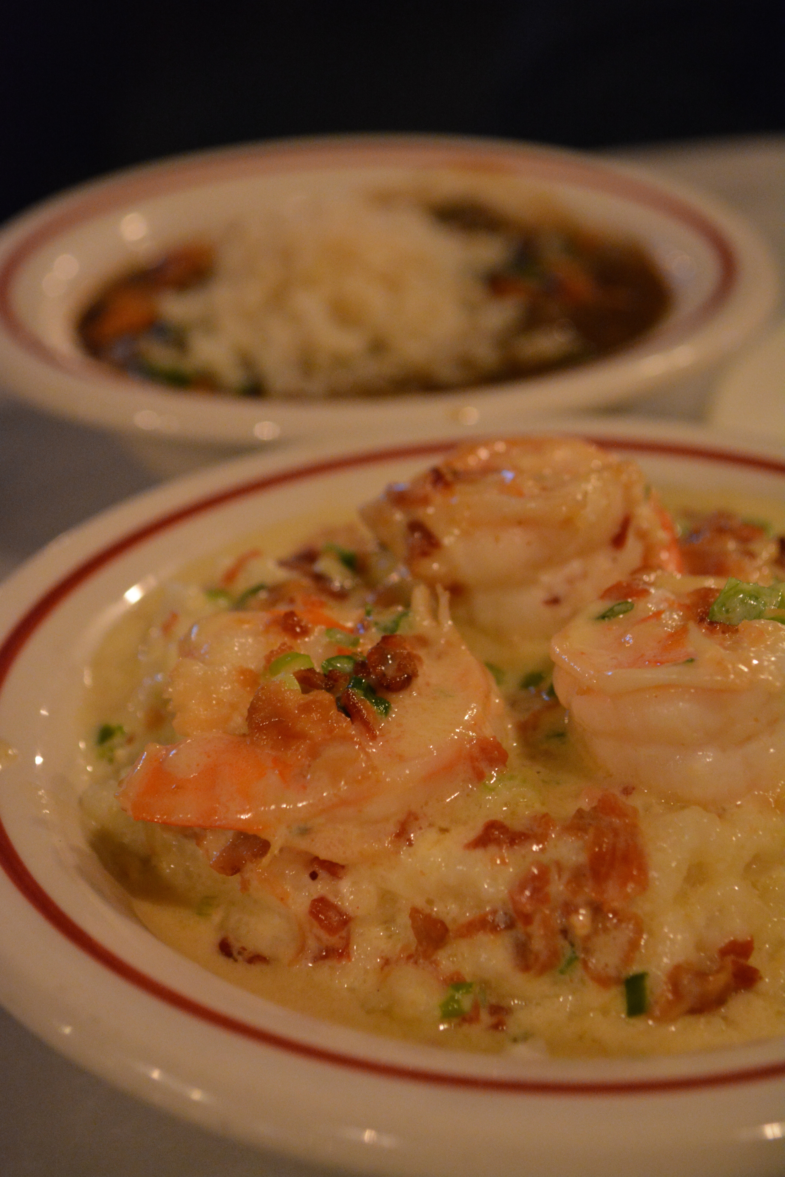Storyville’s shrimp and grits can leave diners thinking about grits for days.
