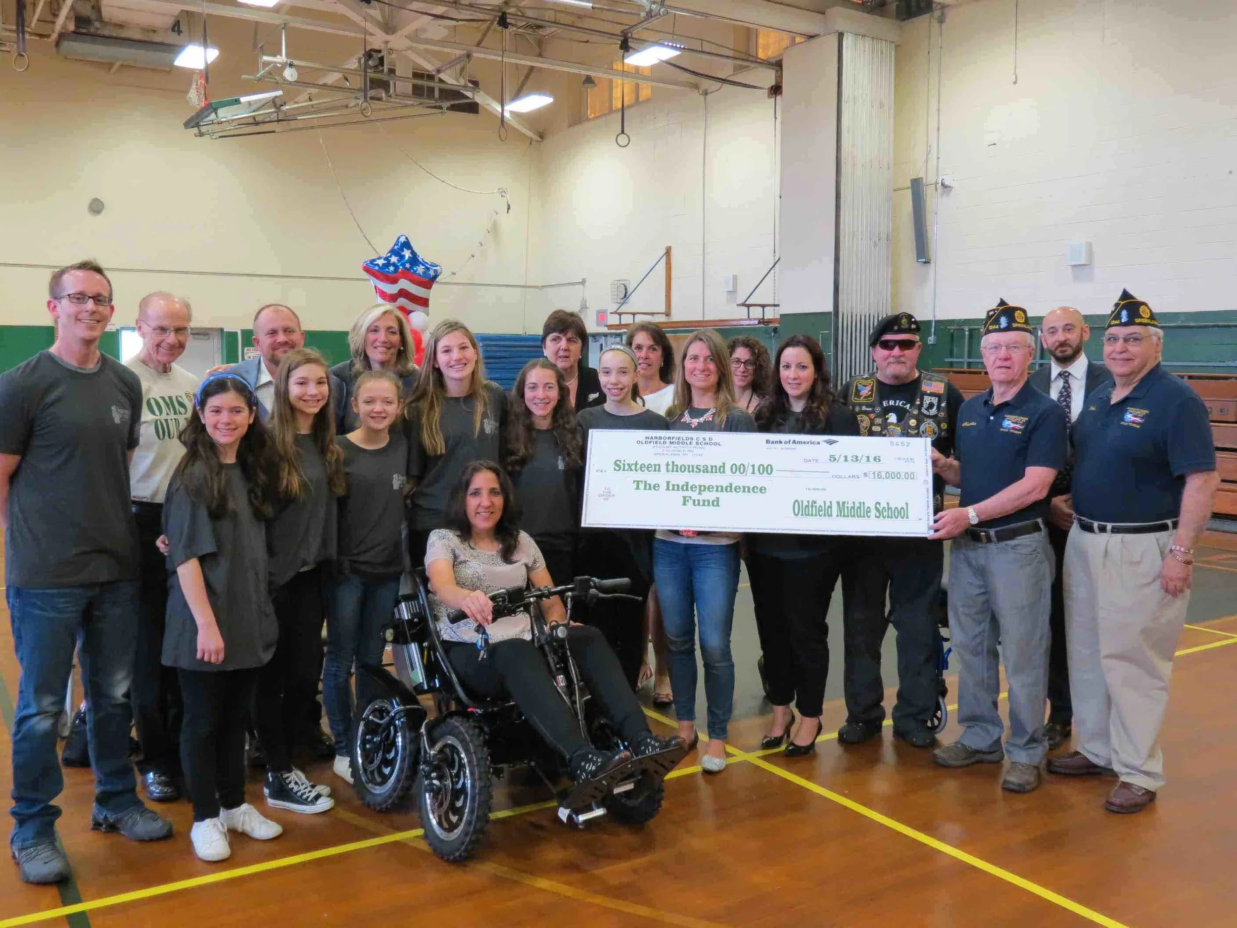 Harborfields Middle Schoolers Raise $16K To Aid Wounded Vet