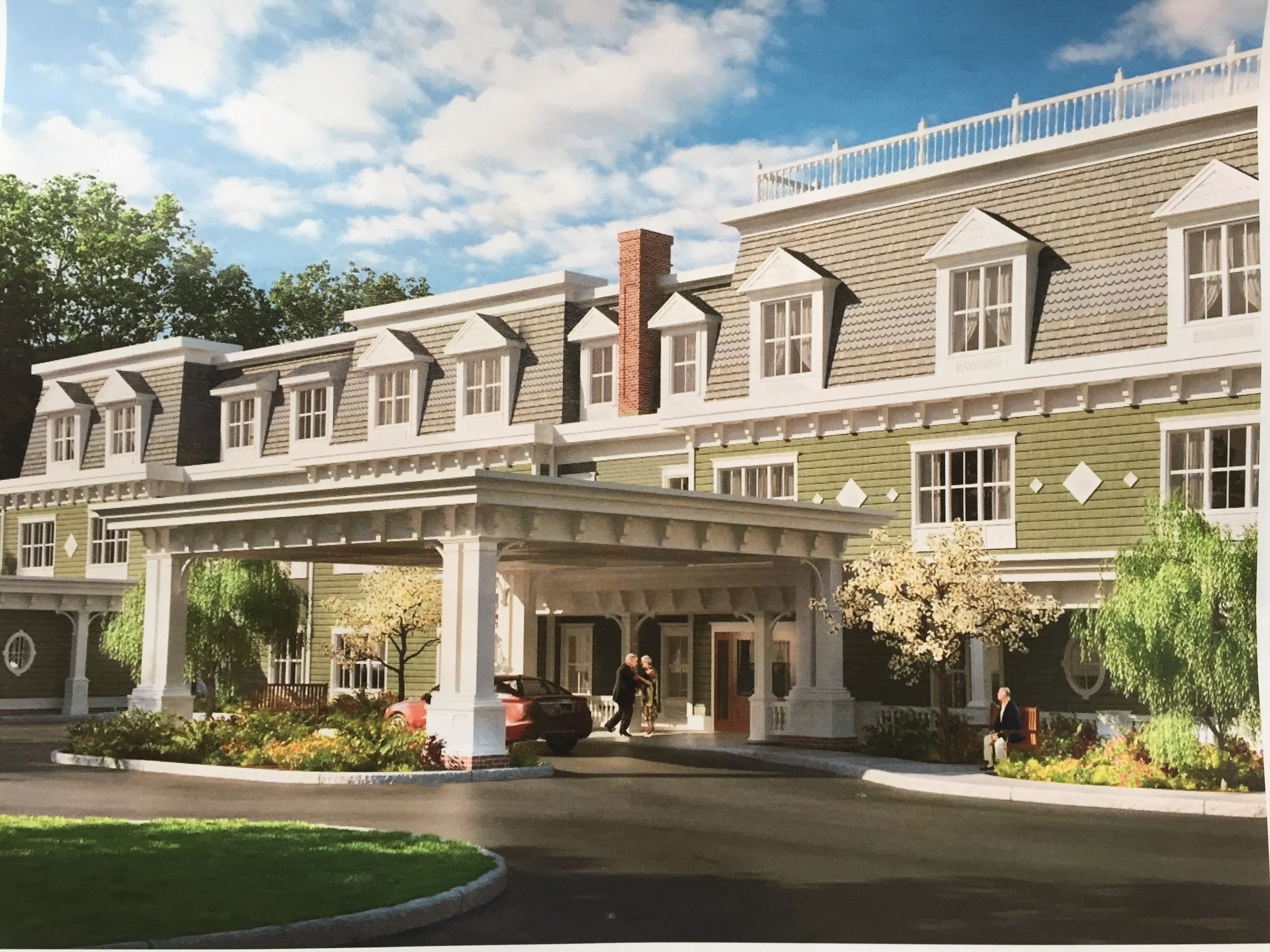 The proposed 174,557-square-foot Brightview Senior Living assisted living facility would create 166 apartments for seniors across three plots of land in Dix Hills totaling 10 acres.
