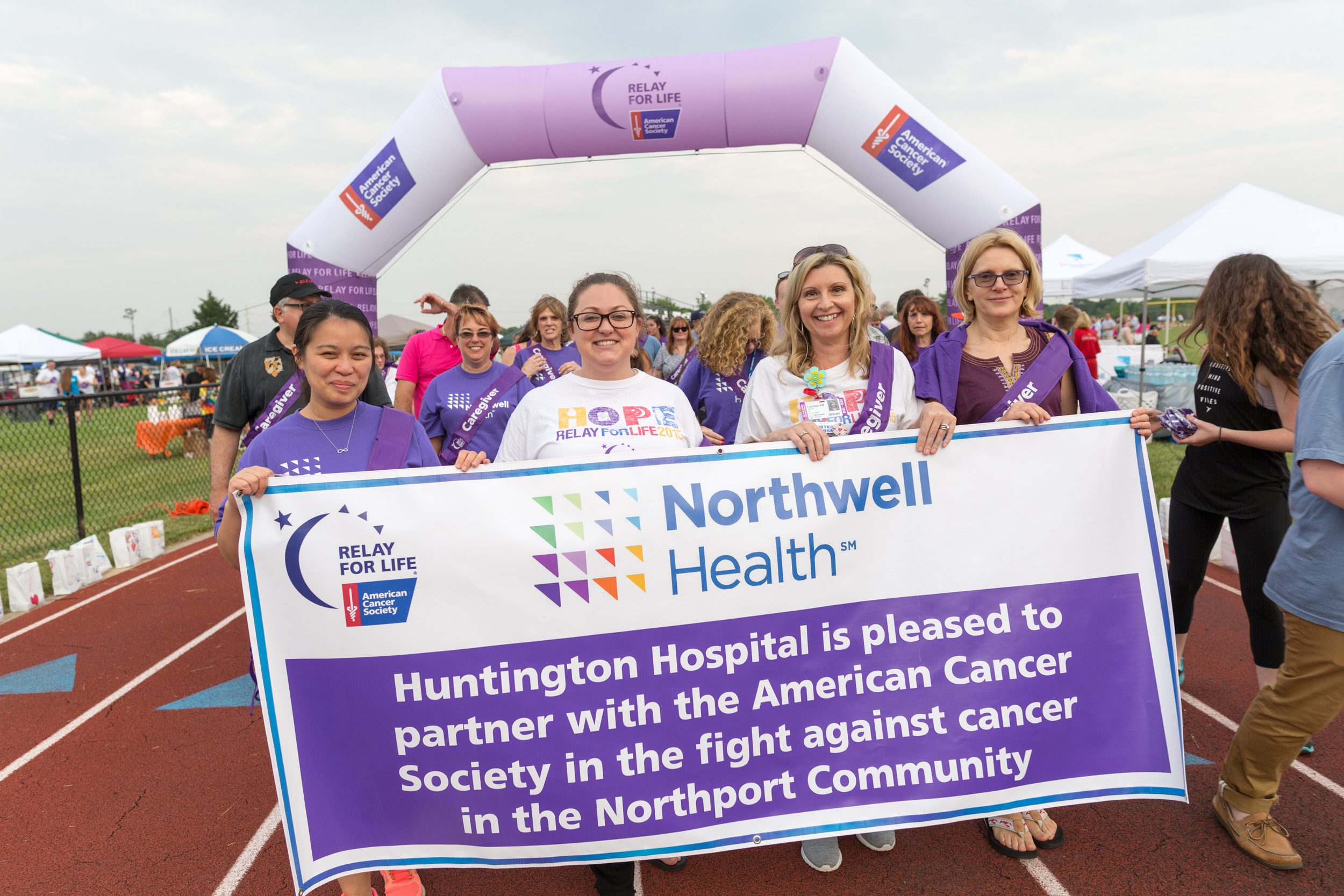 Huntington Hospital recently sponsored Relay for Life events at both Huntington High School and Northport High School.