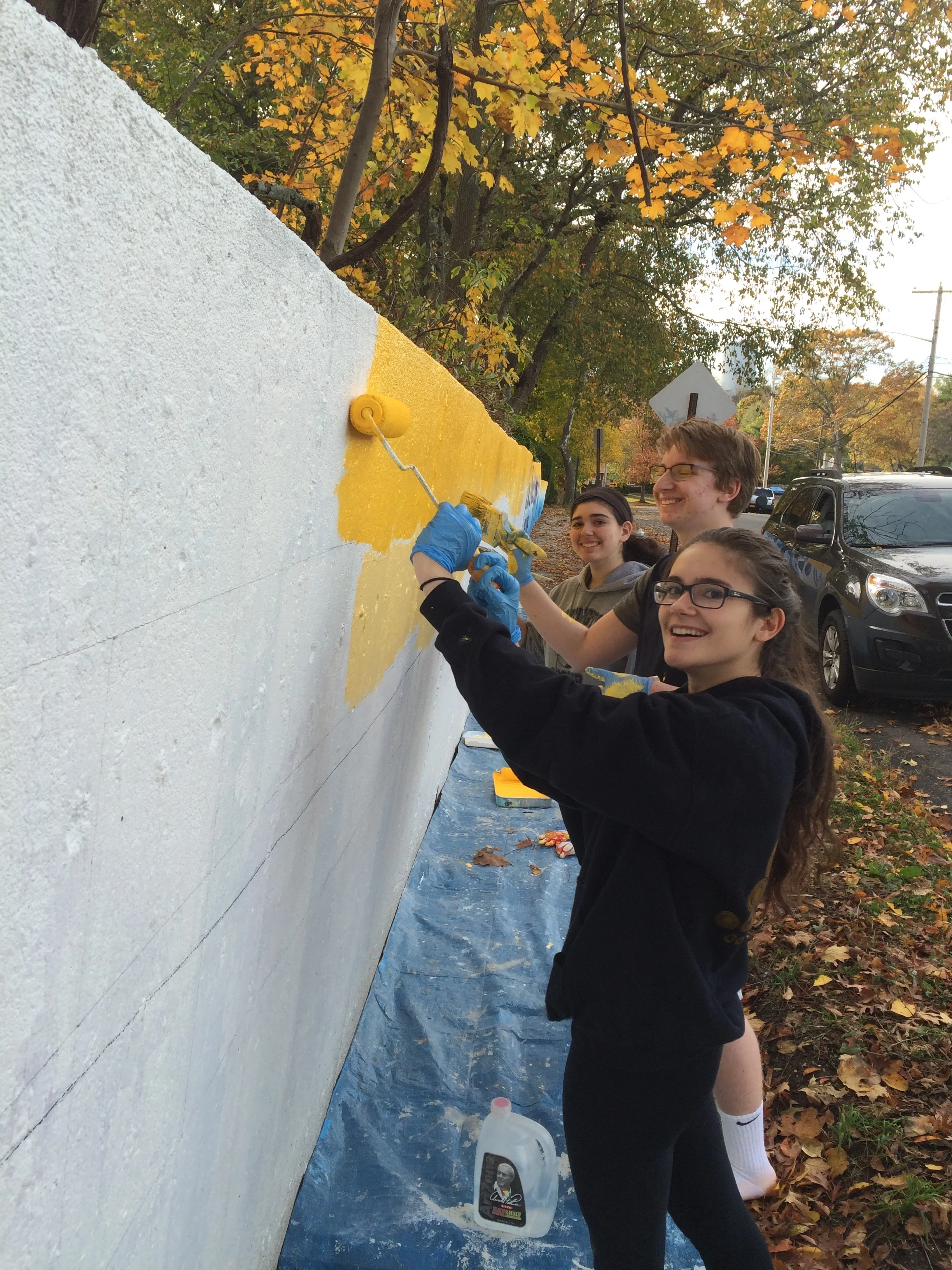 Artist Revamps High School Murals 