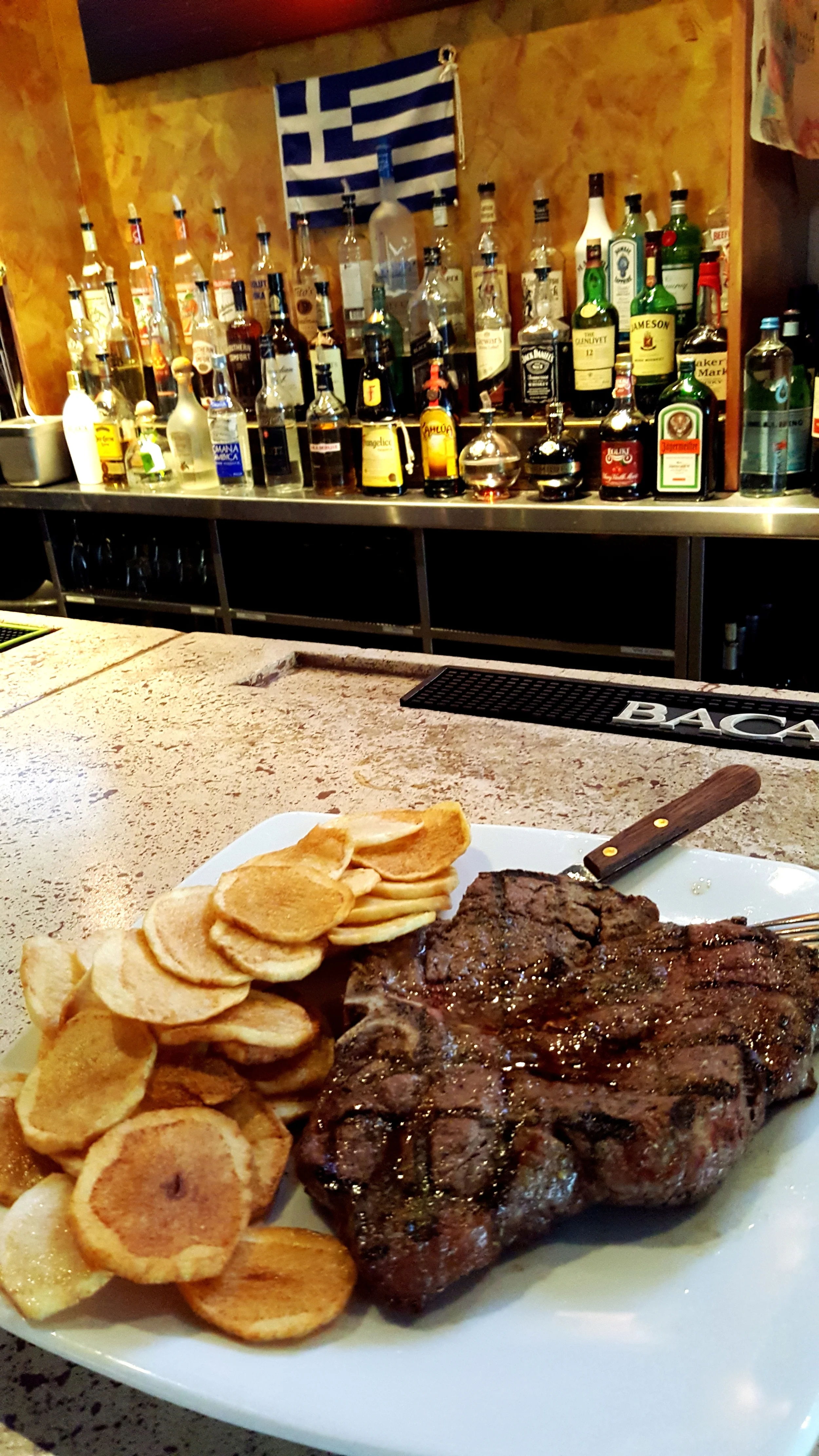 For the meat-and-potatoes set, Neraki’s is a simple and straightforward porterhouse with potato medallions.