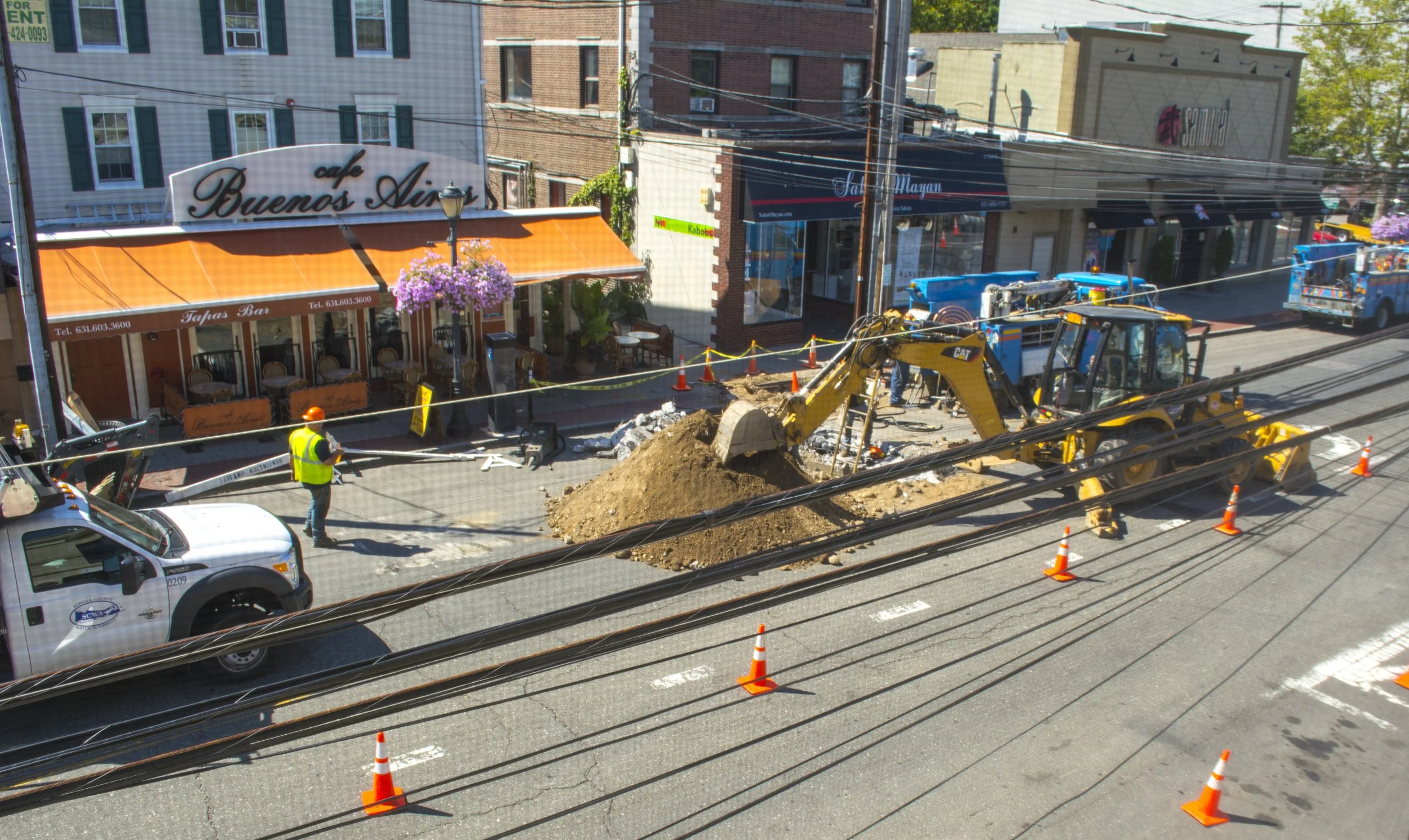 Water Main Break Closes Portion Of Wall Street In Village