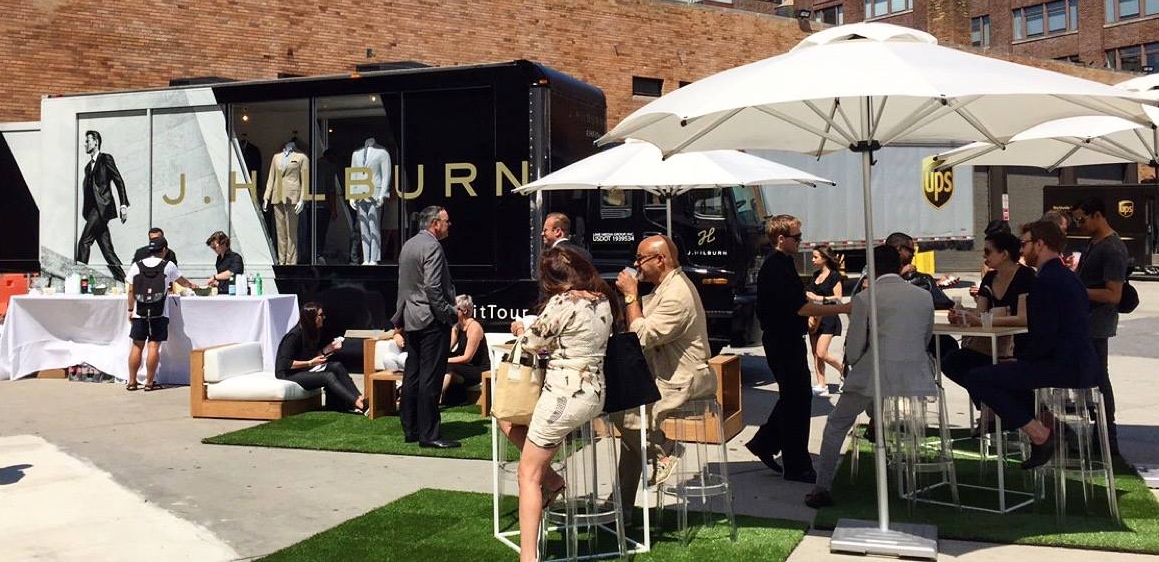 Texas-based luxury menswear company J. Hilburn is taking its mobile studio across the U.S. to show off its Fall 2016 Collection. On Friday, Sept. 23, the tour will stop at Jewel Restaurant in Melville.