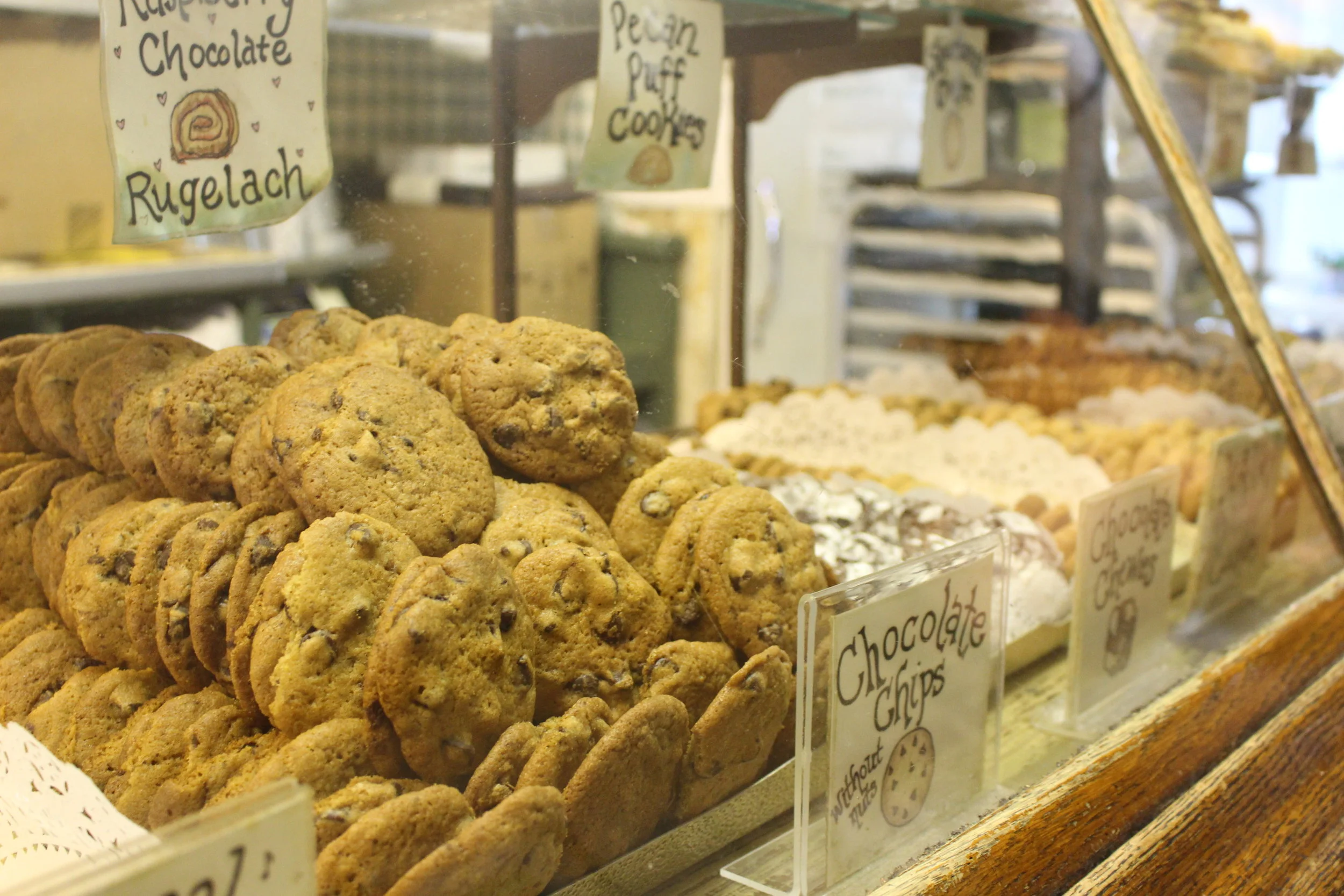 The cookie selection at A Rise Above Bake Shop in Huntington village. Each of the bake shop’s offerings are made from scratch.