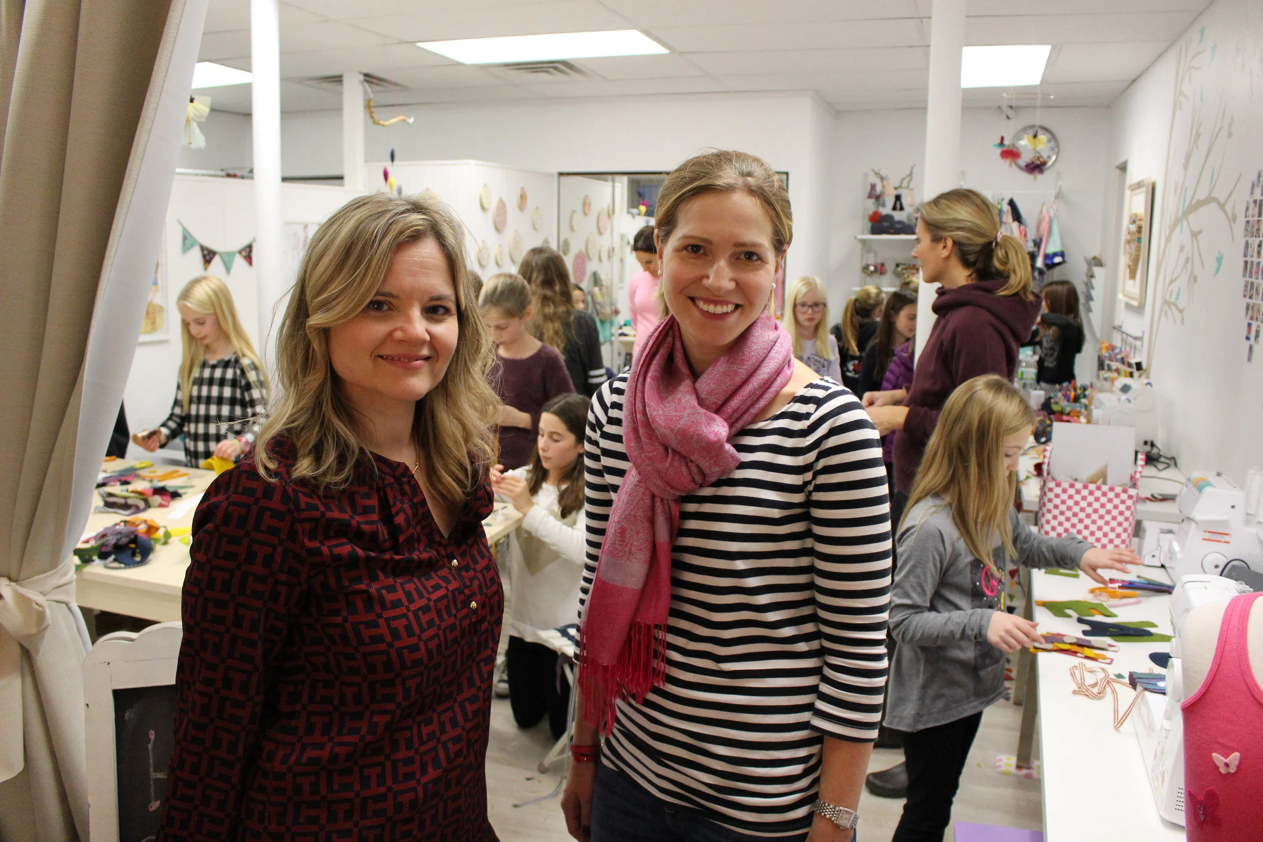 Kelly Donovan and Jennifer Tullo, co-owners of Craftree, teamed up three years ago after discovering that they shared the same passion in crafting.