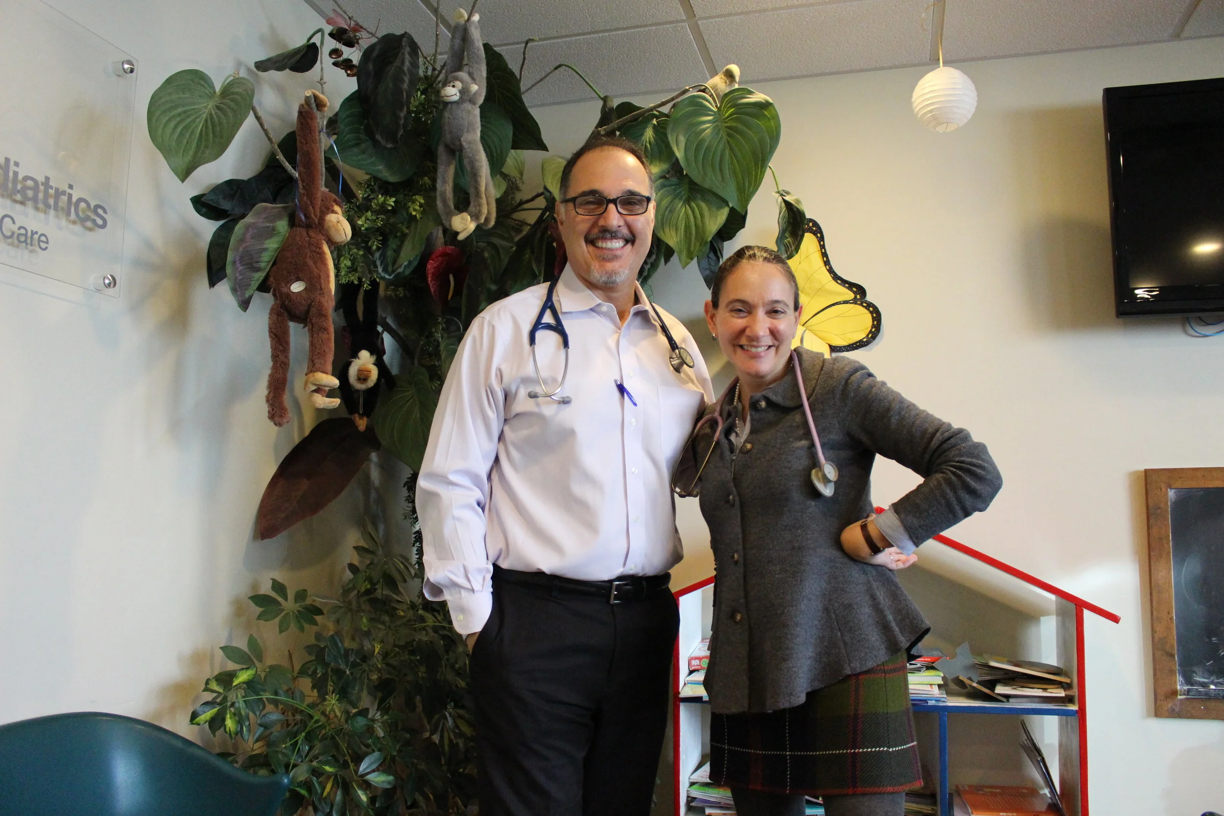 Salvatore Caravella, MD, and Eve Meltzer-Krief, MD, co-partners of Huntington Village Pediatrics, pride themselves on offering a business that has open availability 365 days of the year.