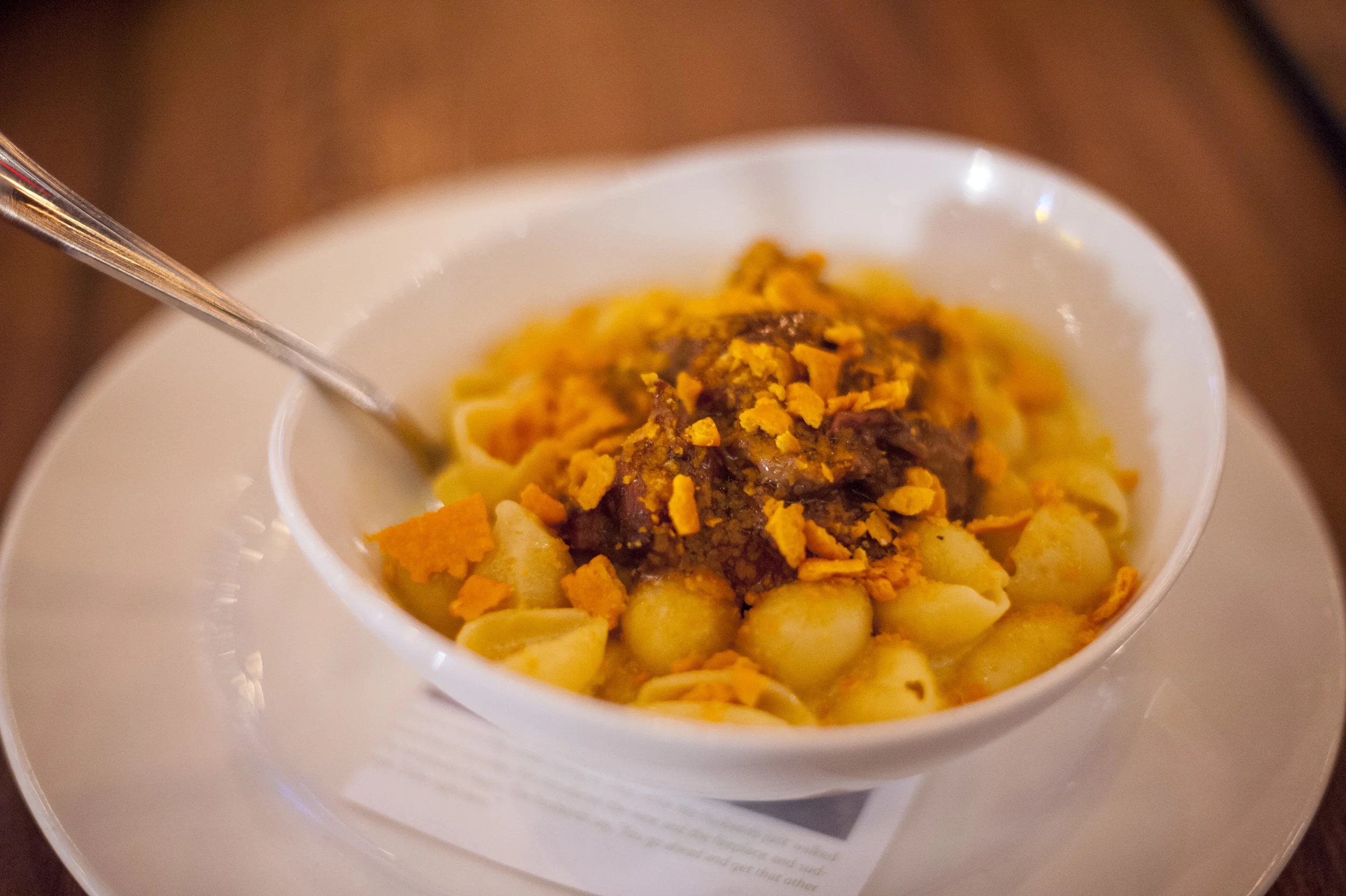 The Short Rib Mac & Cheezit is Crabtrees’ unique twist on the classic dish. It centers around tangy white cheddar from the Vermont-based Cabot Creamery, paired with succulent short rib and a topping of Cheez-it crumbles.