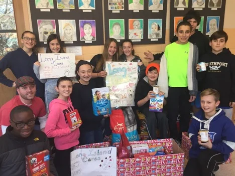 Middle School Club Donates 575 Lbs. Of Pet Food