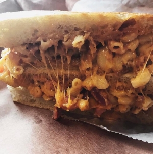 Photo/Instagram/ thebrunchreview New York Panini in Huntington village recently introduced two specialty mac ‘n’ cheese panini.