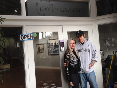 Husband and wife team Erica Berkowitz and Joseph Weinreb are the co-owners of Haven Gallery, located in the historic Carriage House on Main Street in Northport.