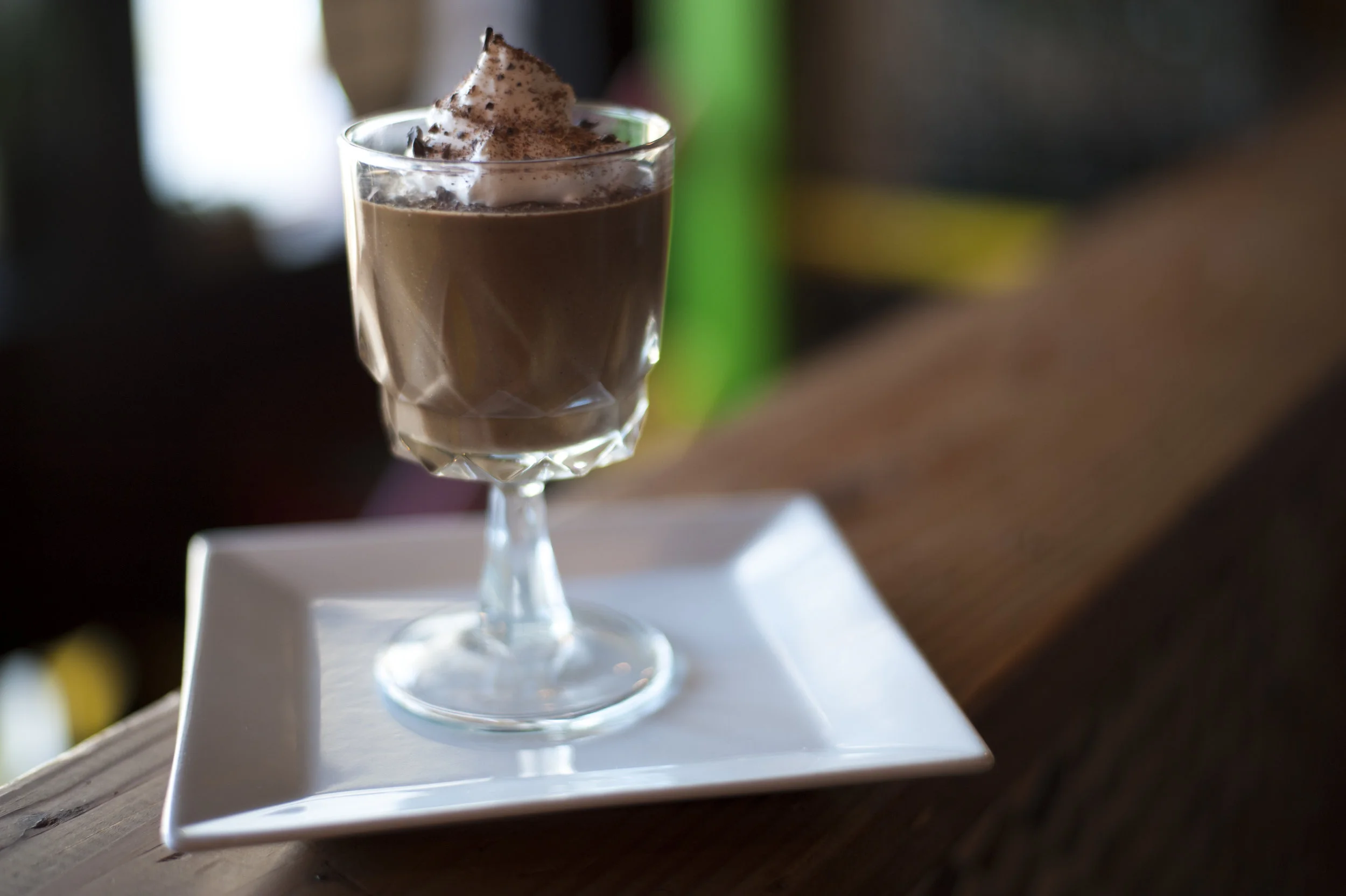  The Vegan Dark Chocolate Avocado Fudge Mousse with coconut whipped cream and cacao nibs, making for a healthy dessert that doesn’t skimp of big flavor and succulence. 