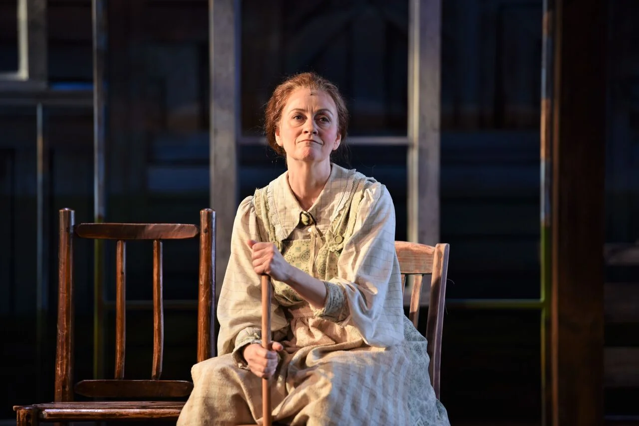   Photos by Michael DeCristofaro  Jane Blass adds authenticity to the stage as Aunt Eller in the John W. Engeman Theater’s production of “Oklahoma!” 