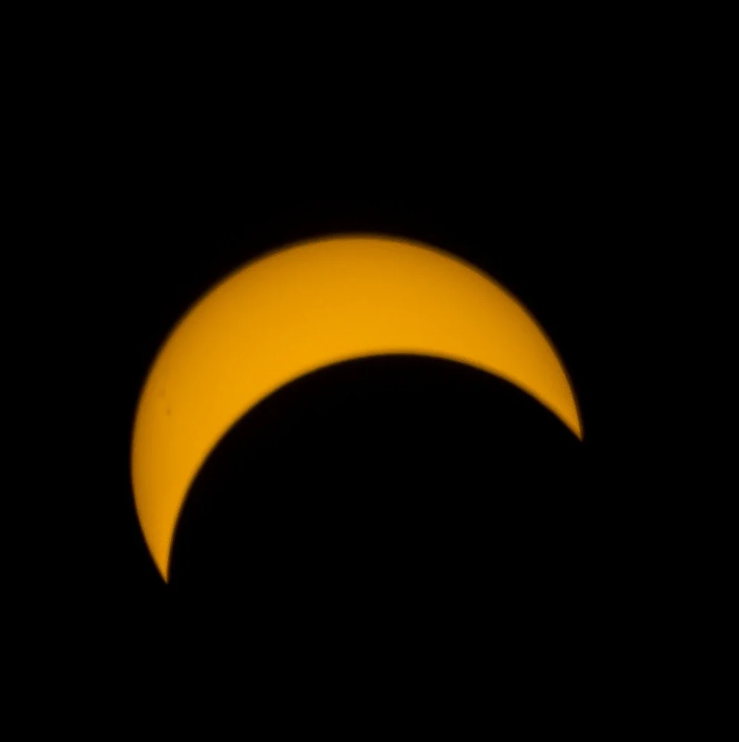 Solar Eclipse Seen From Huntington Harbor