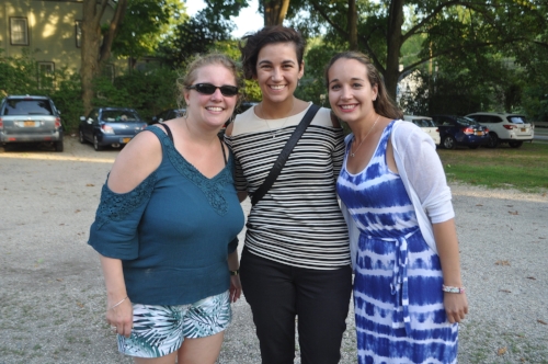   Huntington Historical Society Executive Director Claudia Fortunato Napolitano, left, and young professionals Meredith Heller and Kimberly Mitchell.  