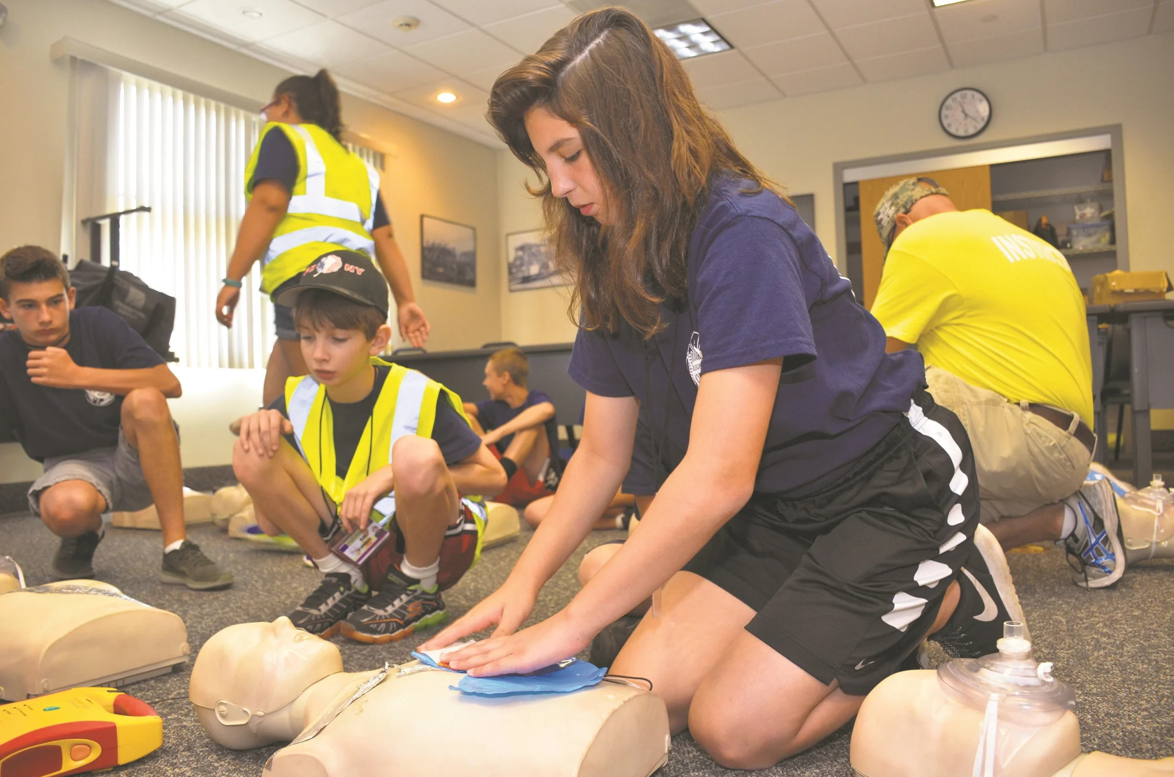  All 16 members of the junior program received CPR certifications.&nbsp;  Photo by Rachel Sarah Berkowitz  