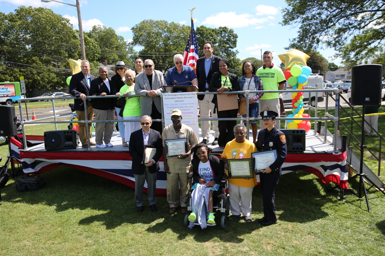   Unity Day honorees and special guests following the conclusion of Saturday's ceremony.   Photo by Steve Bartholomew  