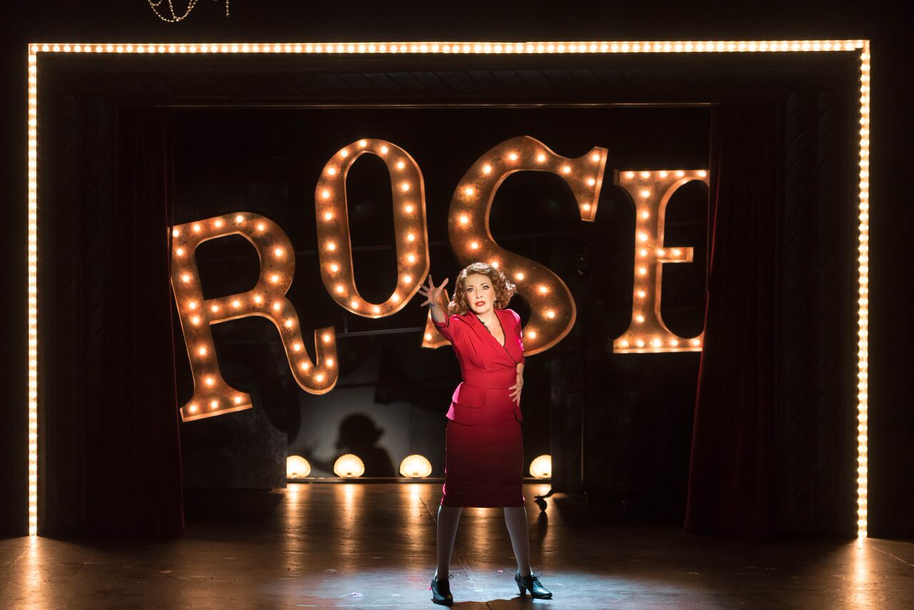   Michele Ragusa (as Rose) gives a mesmerizing performance as the fame-hungry mother in “Gypsy.”  Photo by Michael DeCristofaro 