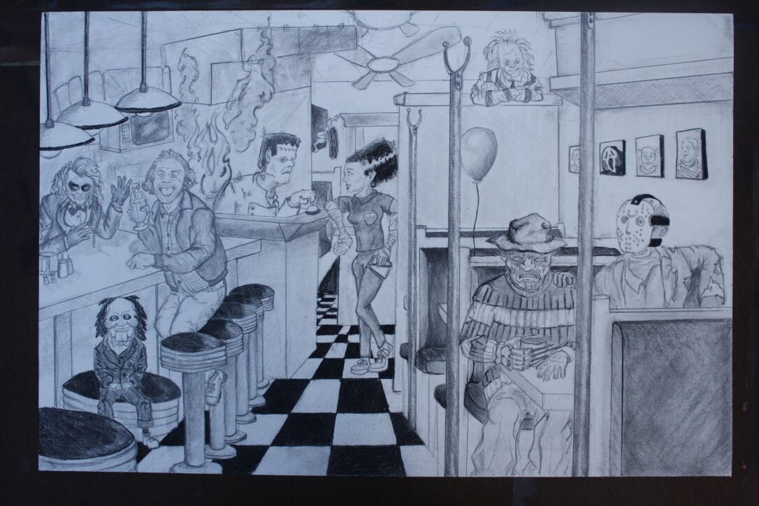 “Munday the 13th,” by Ben Herbert, of Northport. Photo Courtesy/Huntington Arts Council