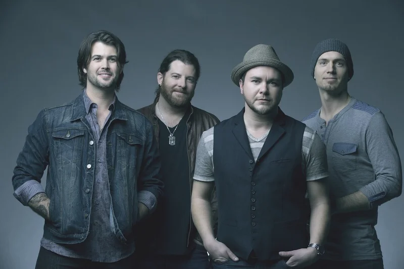 The members of Eli Young Band, from left, drummer Chris Thompson, guitarist James Young, lead singer Mike Eli and bassist Jon Jones will leave their ‘Fingerprints’ on Huntington on Nov. 7.