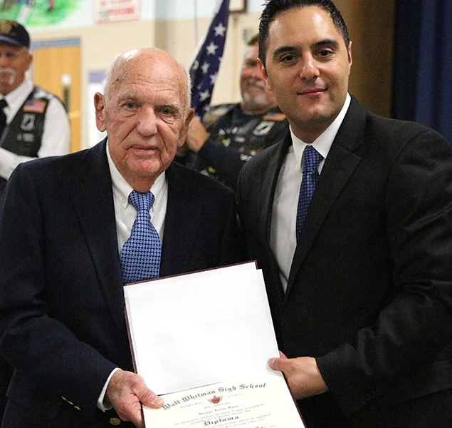 World War II Veteran Receives High School Diploma At 91