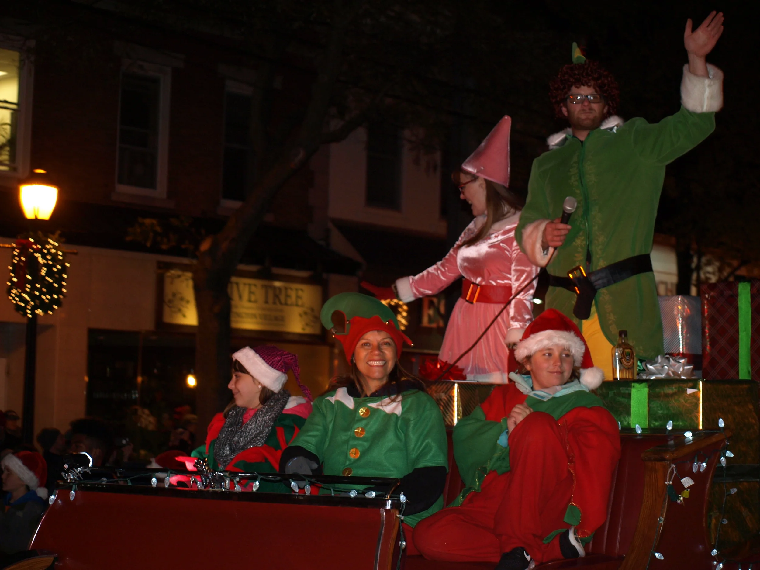   The Halesite Fire Department brought Buddy the Elf to the parade.   Long Islander News Photo/Connor Beach  
