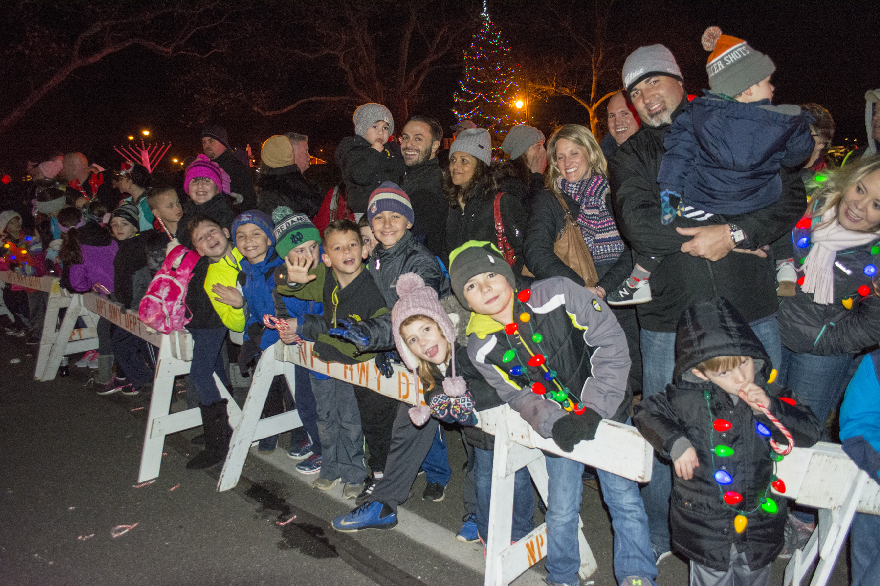 Families lined the streets of Northport to meet Santa Claus and his friends. Long Islander News Photo/Andrew Wroblewski