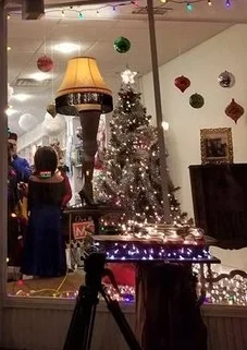 Lighting The Leg Lamp At Carl's Candies In Northport