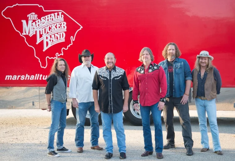 Doug Gray, third from left, will lead The Marshall Tucker Band on stage during the band’s show at The Paramount in Huntington on Thursday, Dec. 7.