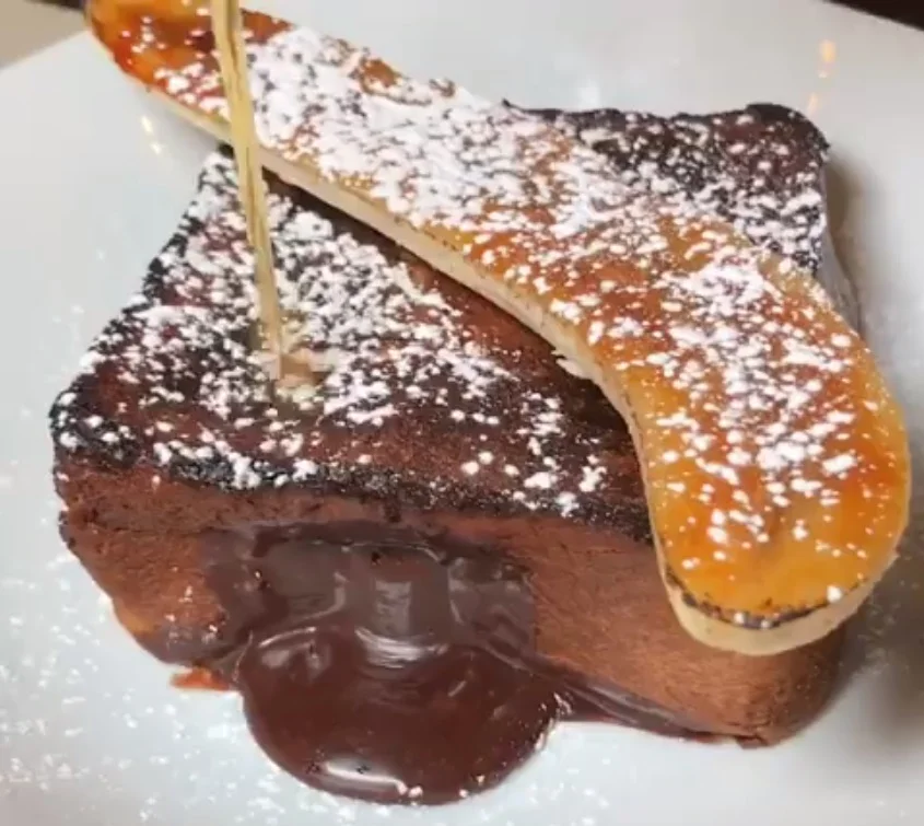 The Nutella-stuffed French Toast at Hush Bistro is available during brunch service.