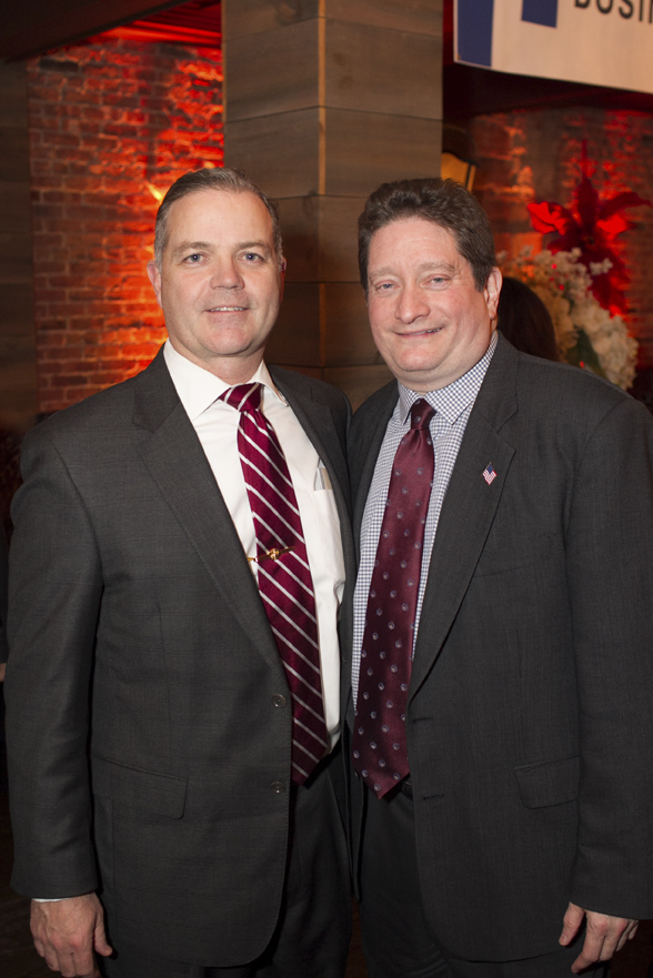 Councilman-elect Ed Smyth with Huntington Chamber chairman Brian Yudewitz. Photos/Viewpoint Photography