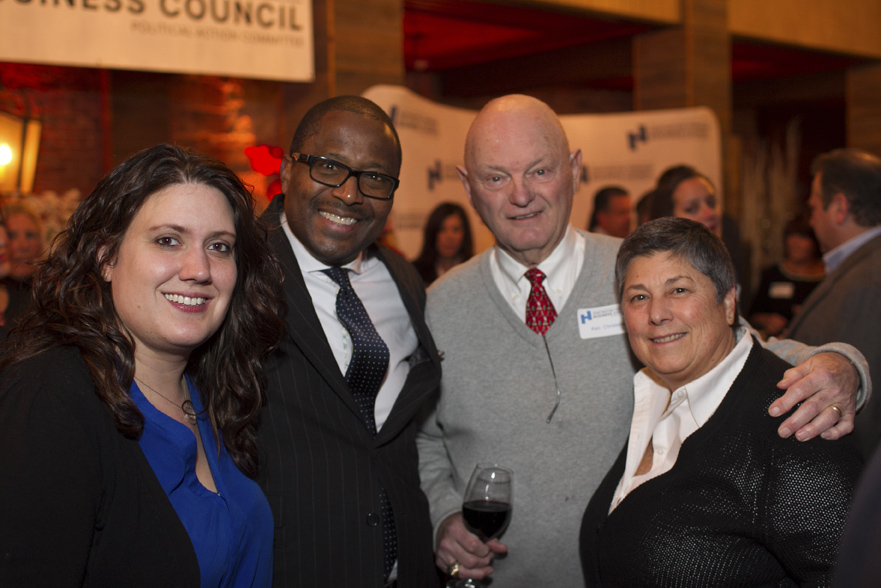Peoples Bank’s Jennifer Cassidy, attorney Barry Lites, former town councilman Ken Christensen and St. Joseph’s College’s Gail Lamberta. Photos/Viewpoint Photography